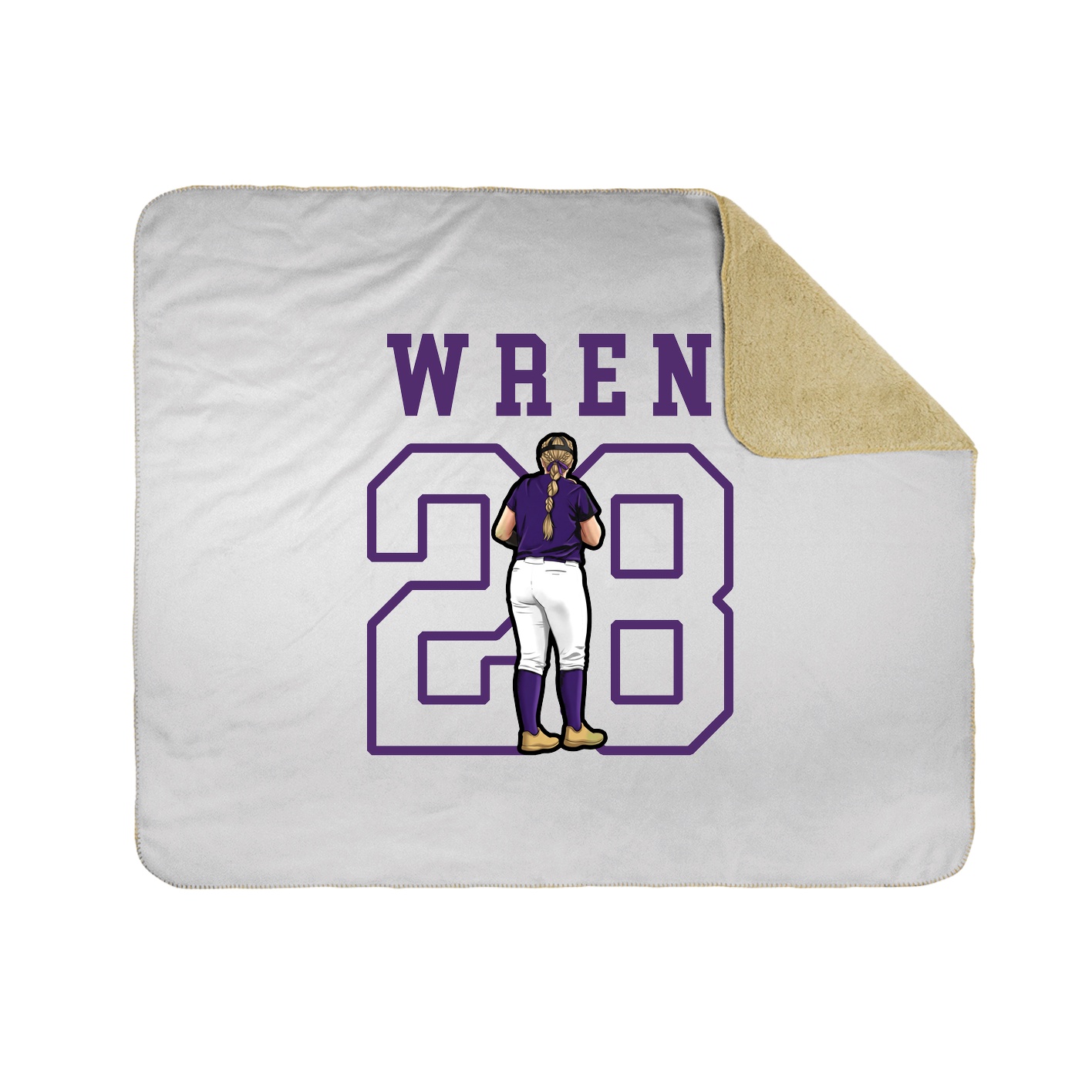 Throw Blanket — Shirsey in White