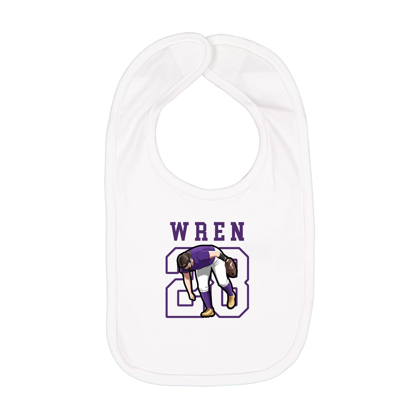 Infant Bib — Shirsey in White