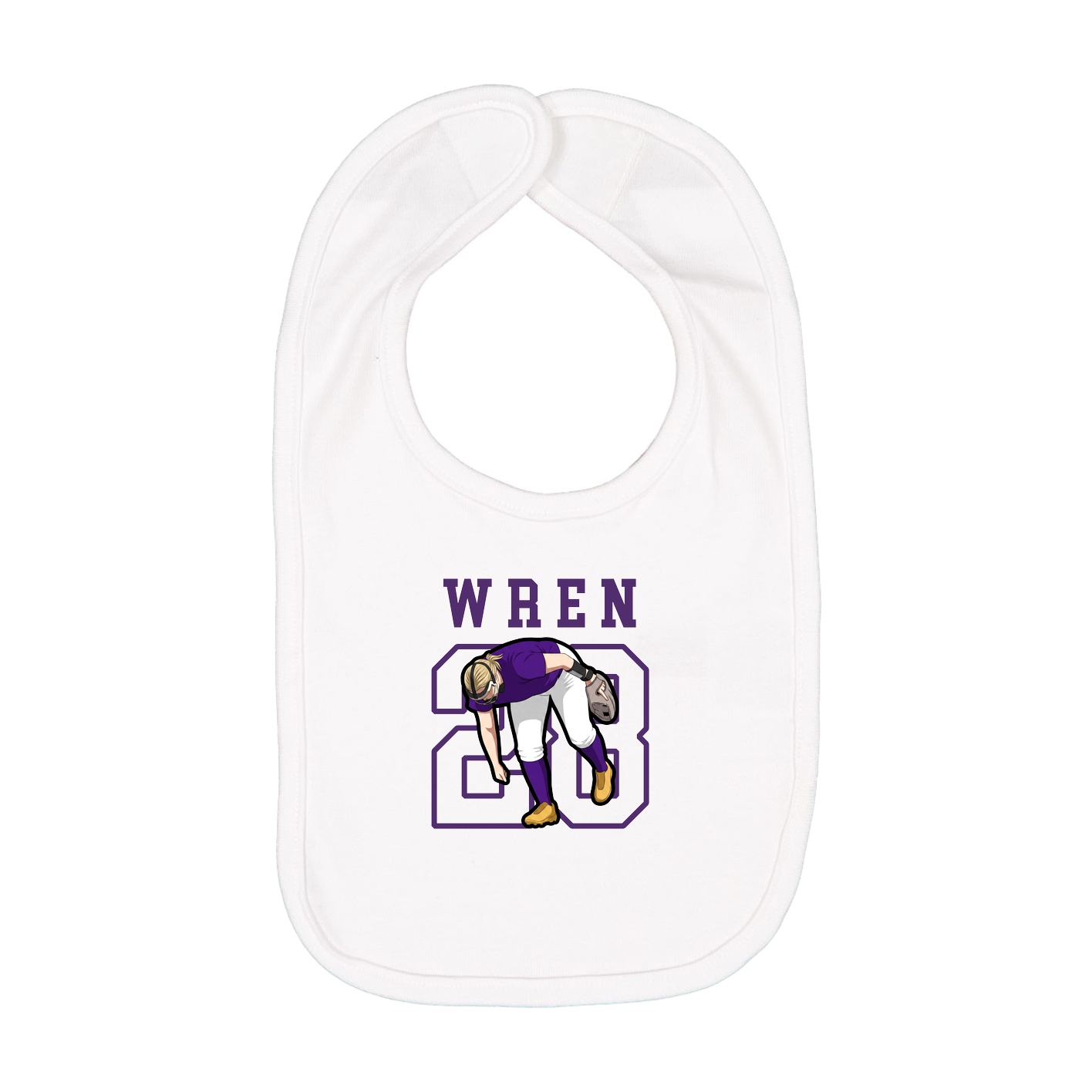 Infant Bib — Shirsey in White