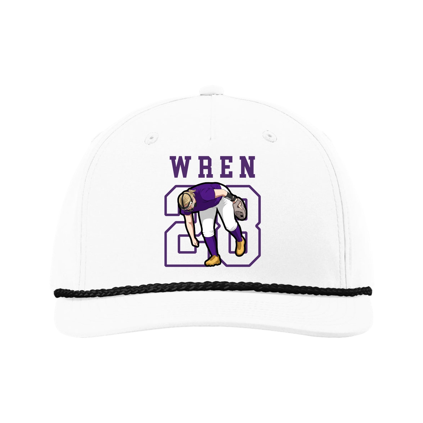 Five-Panel Classic Rope Cap — Shirsey in White