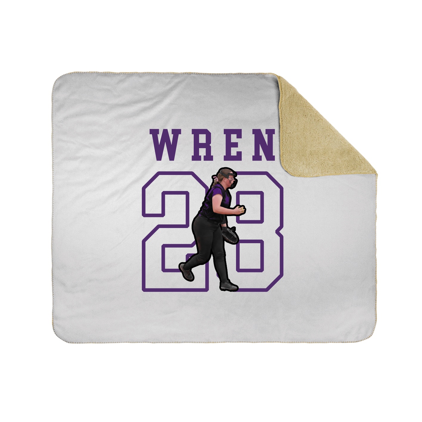 Throw Blanket — Shirsey in White