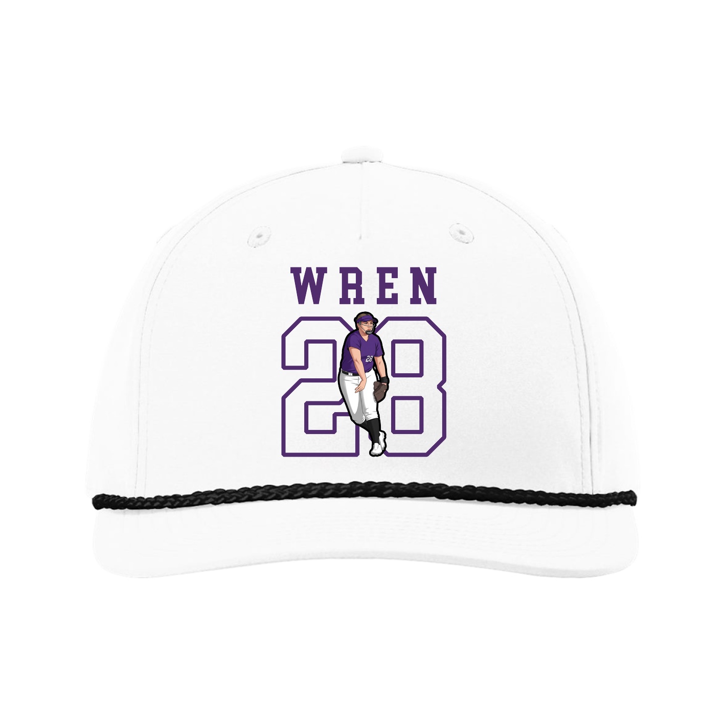 Five-Panel Classic Rope Cap — Shirsey in White