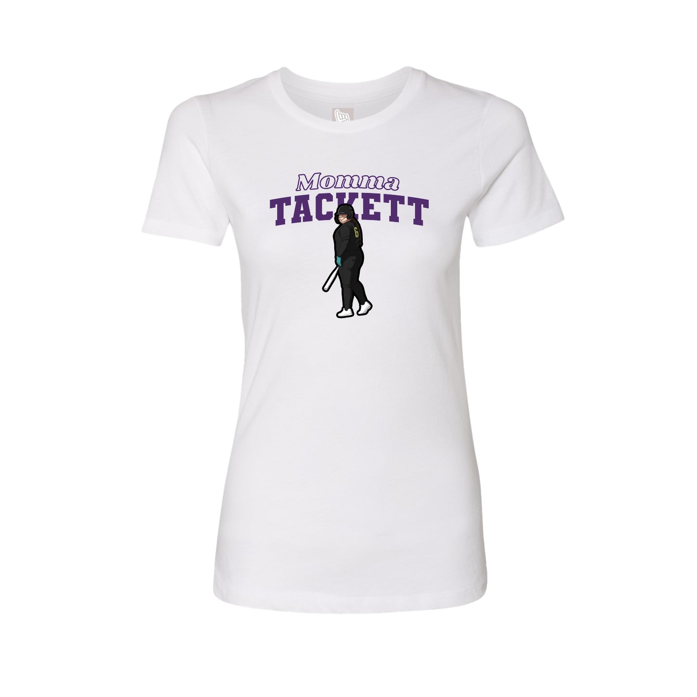 Womens Tee — Mothers Day Block in White