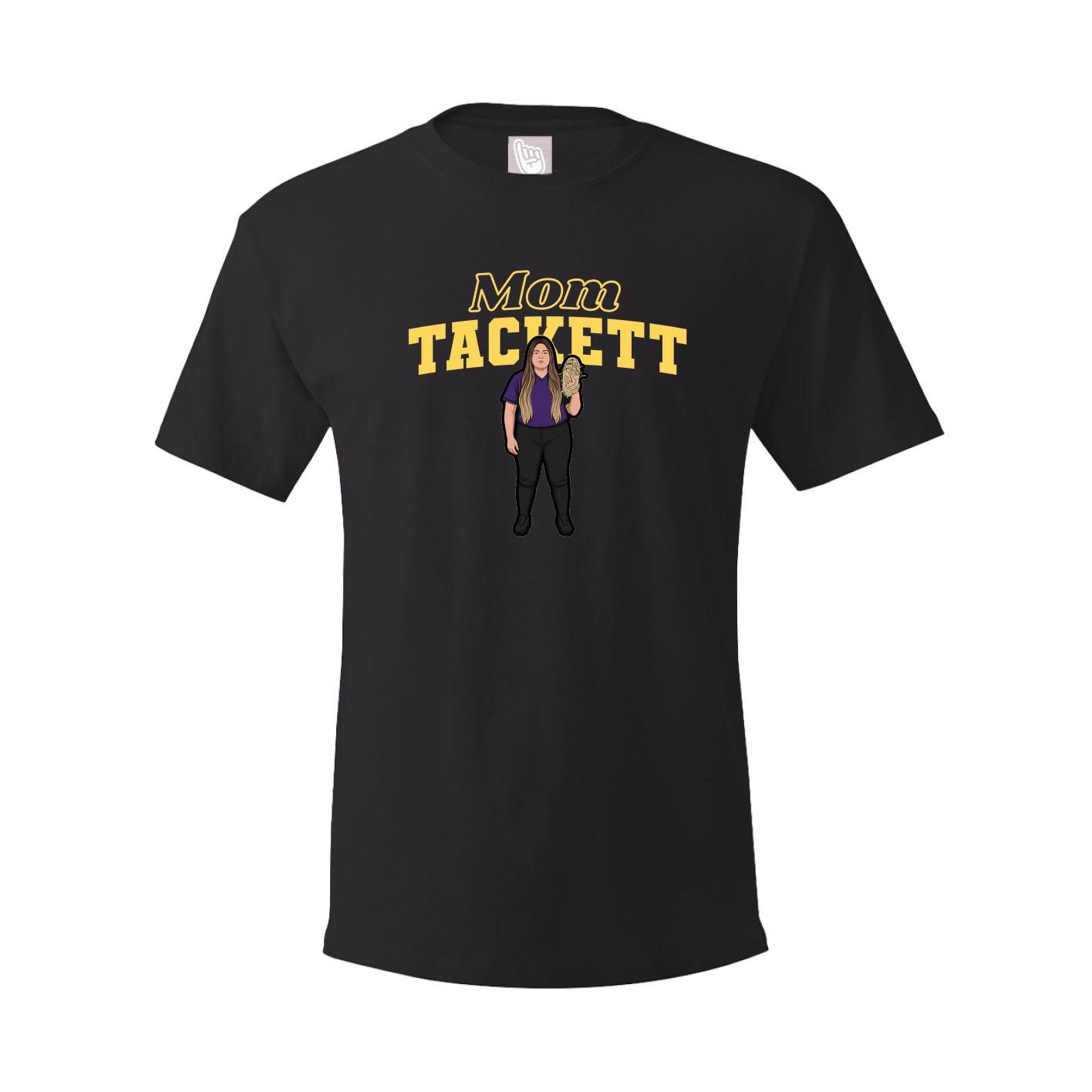 Youth Tee — Mothers Day Block in Black