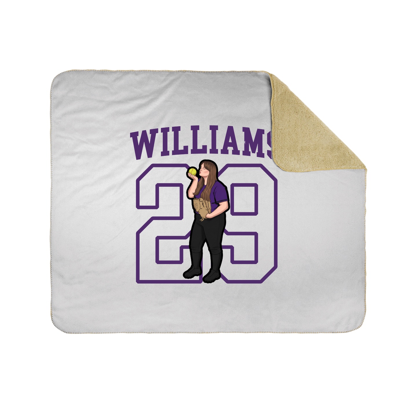 50x60 Sherpa Lined Throw Blanket