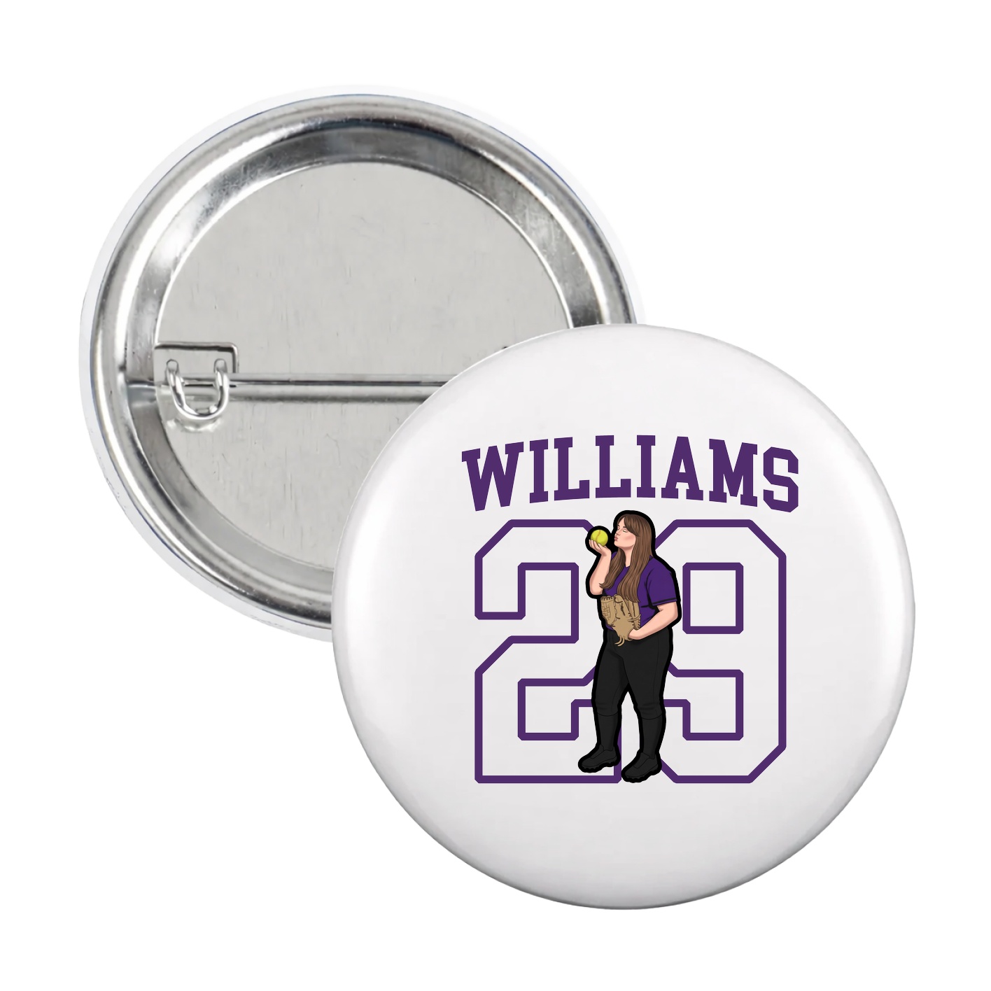 Game Day Button — Shirsey in White