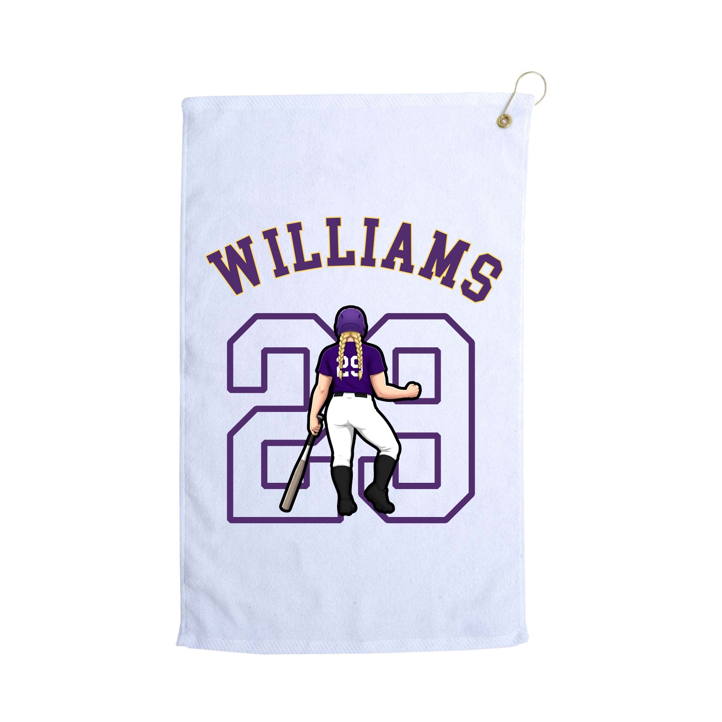 Golf Towel — Shirsey Arch in White