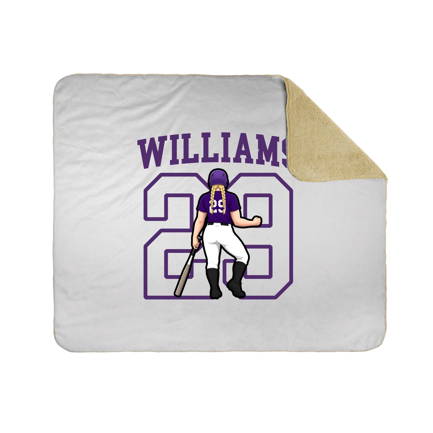 Throw Blanket — Shirsey in White