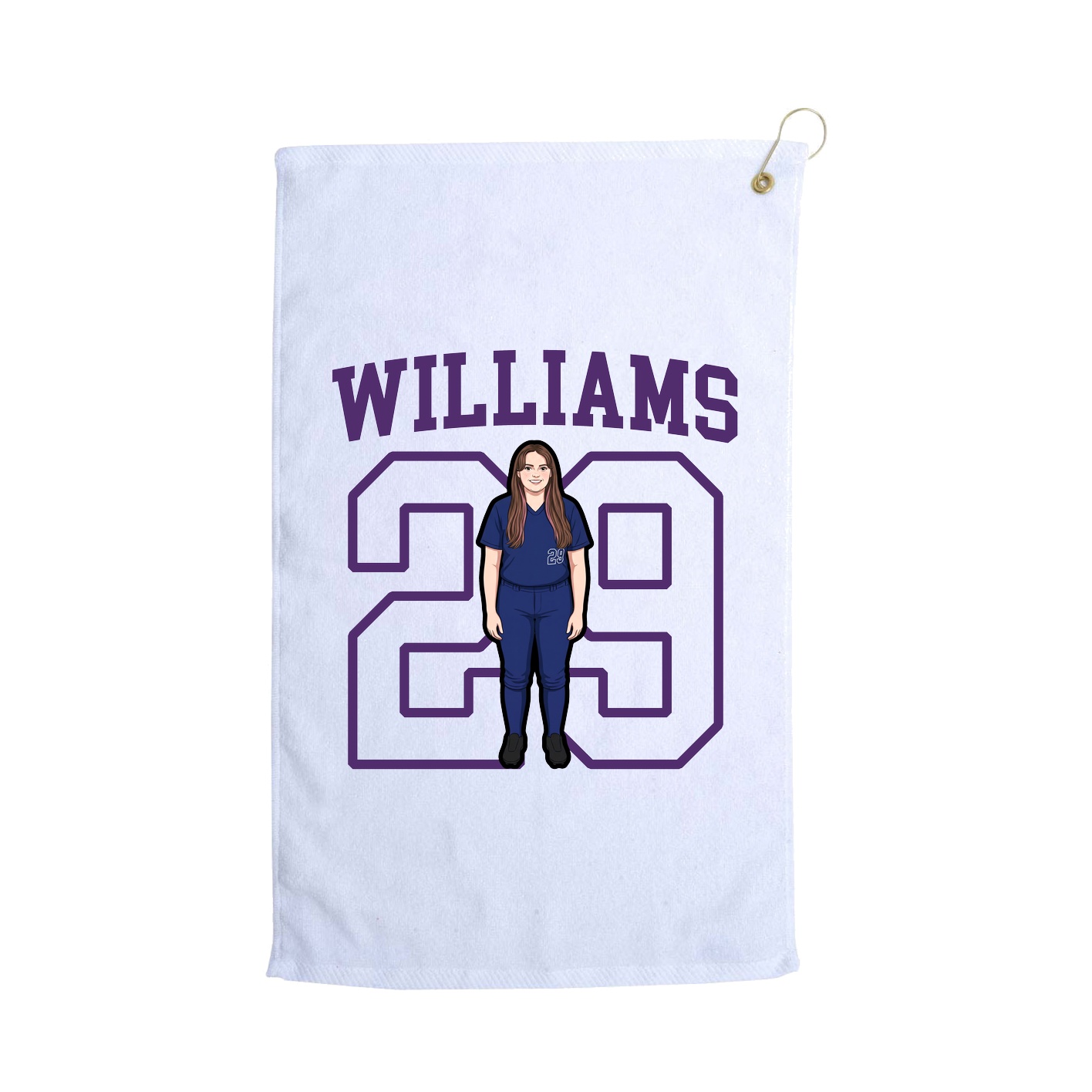 Golf Towel — Shirsey in White