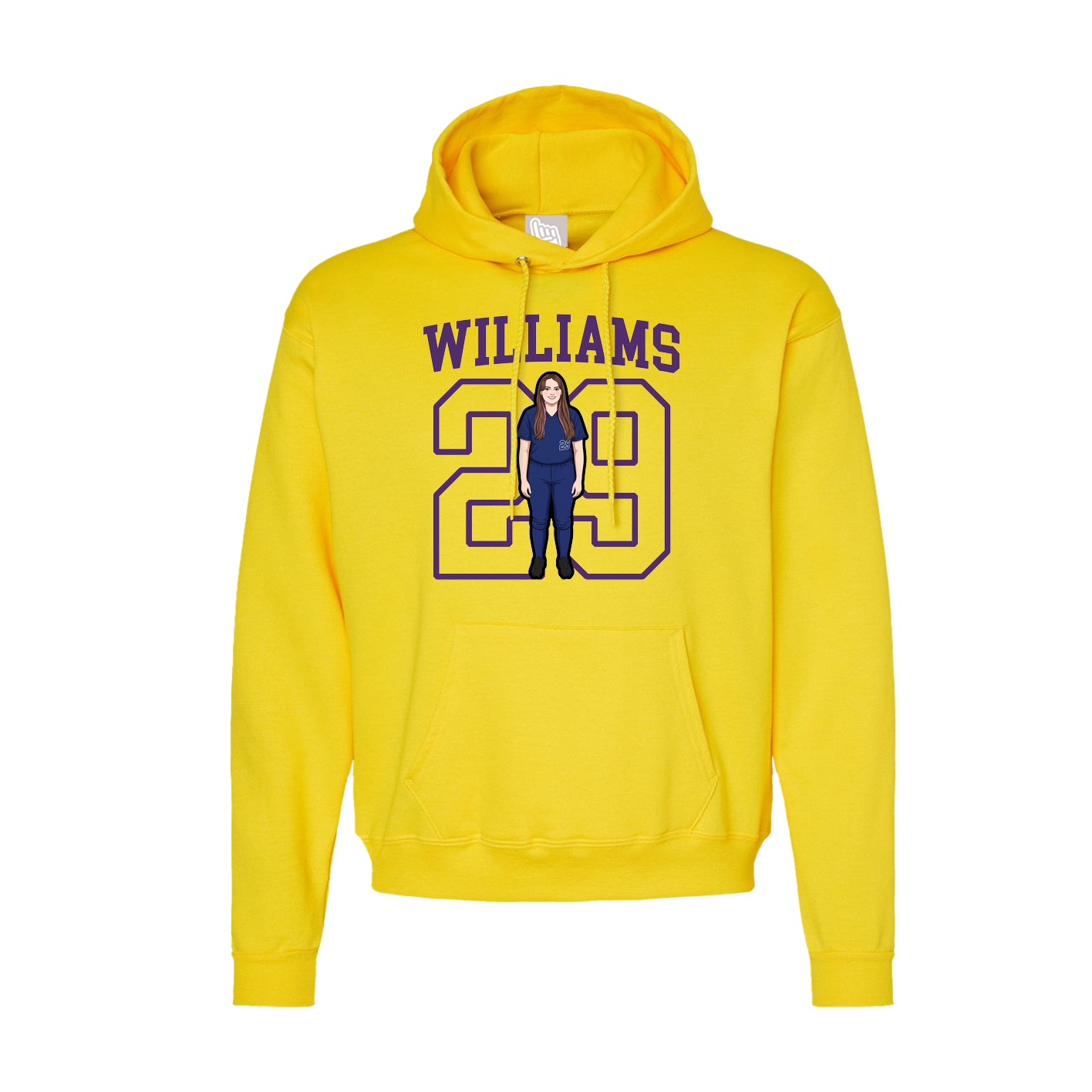 Hoodie — Shirsey in Yellow