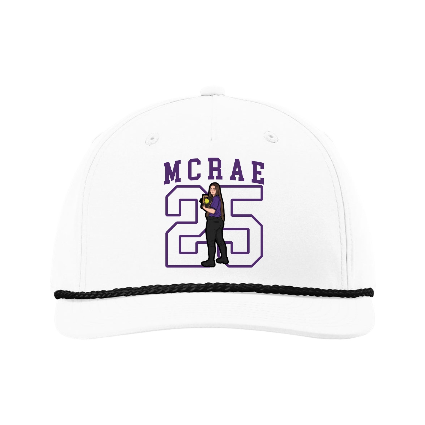 Five-Panel Classic Rope Cap — Shirsey in White