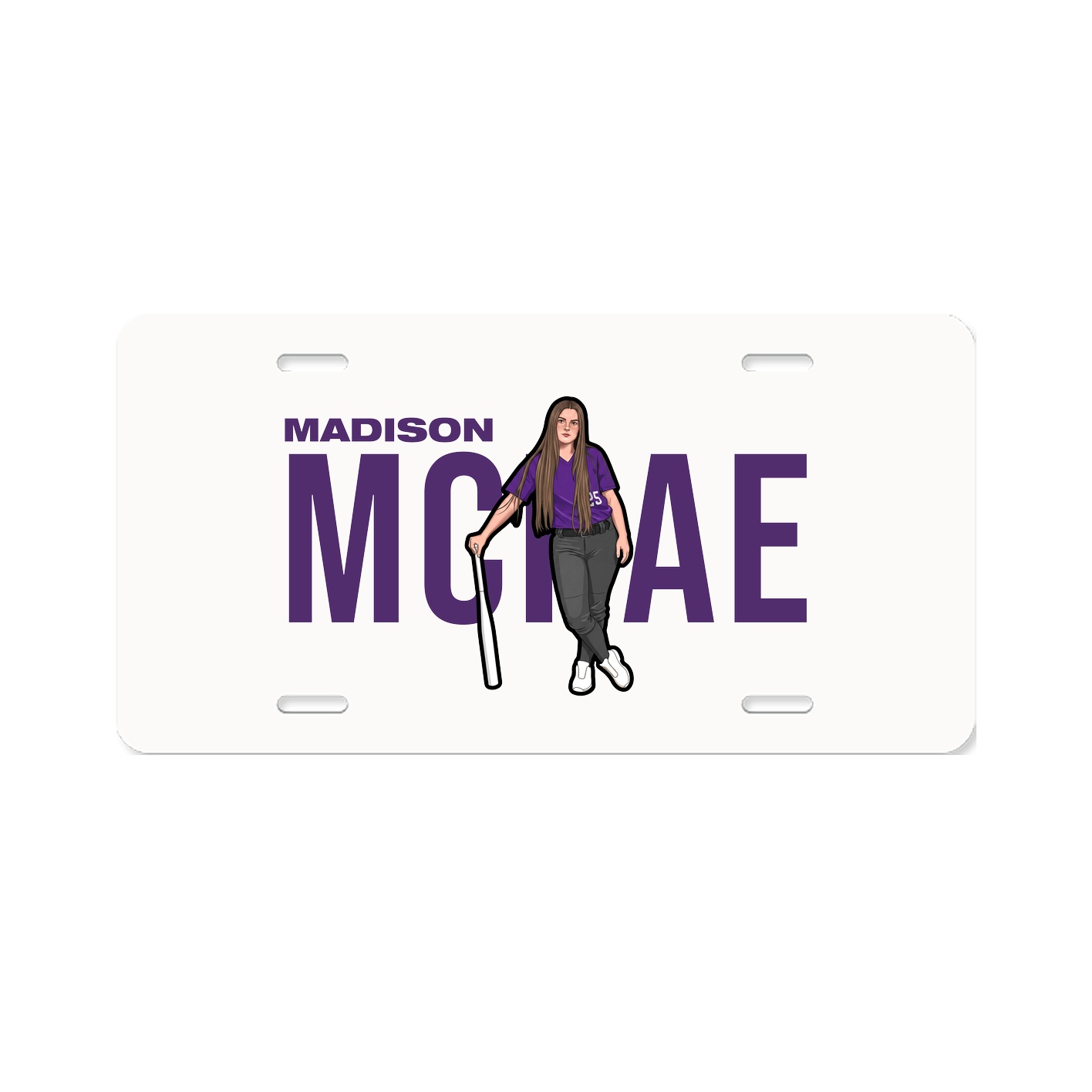 License Plate — Player Name in Classic