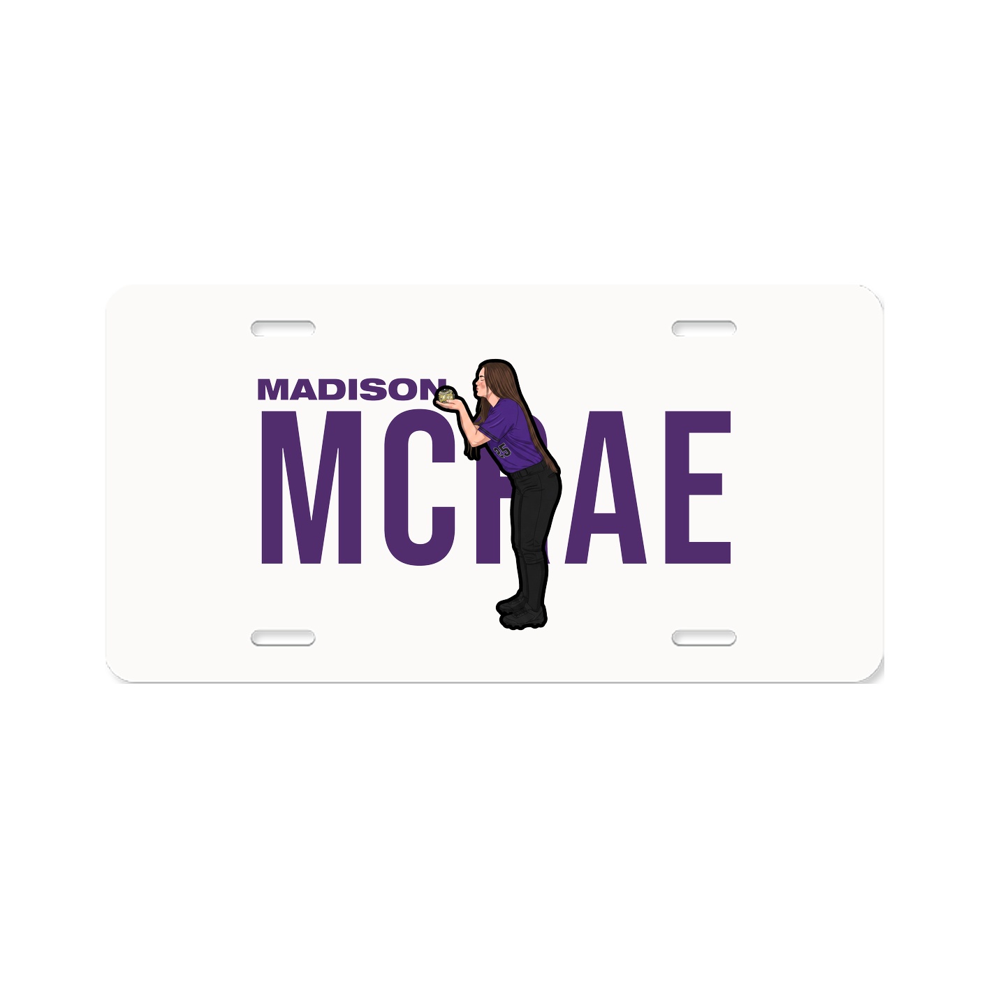 License Plate — Player Name in Classic