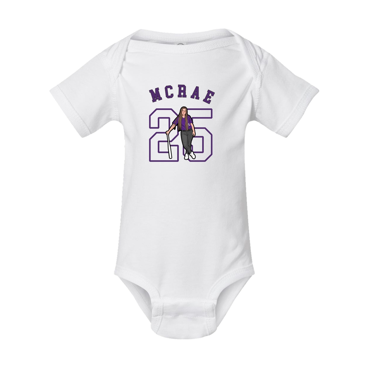 Baby Onesie — Shirsey Arch in White