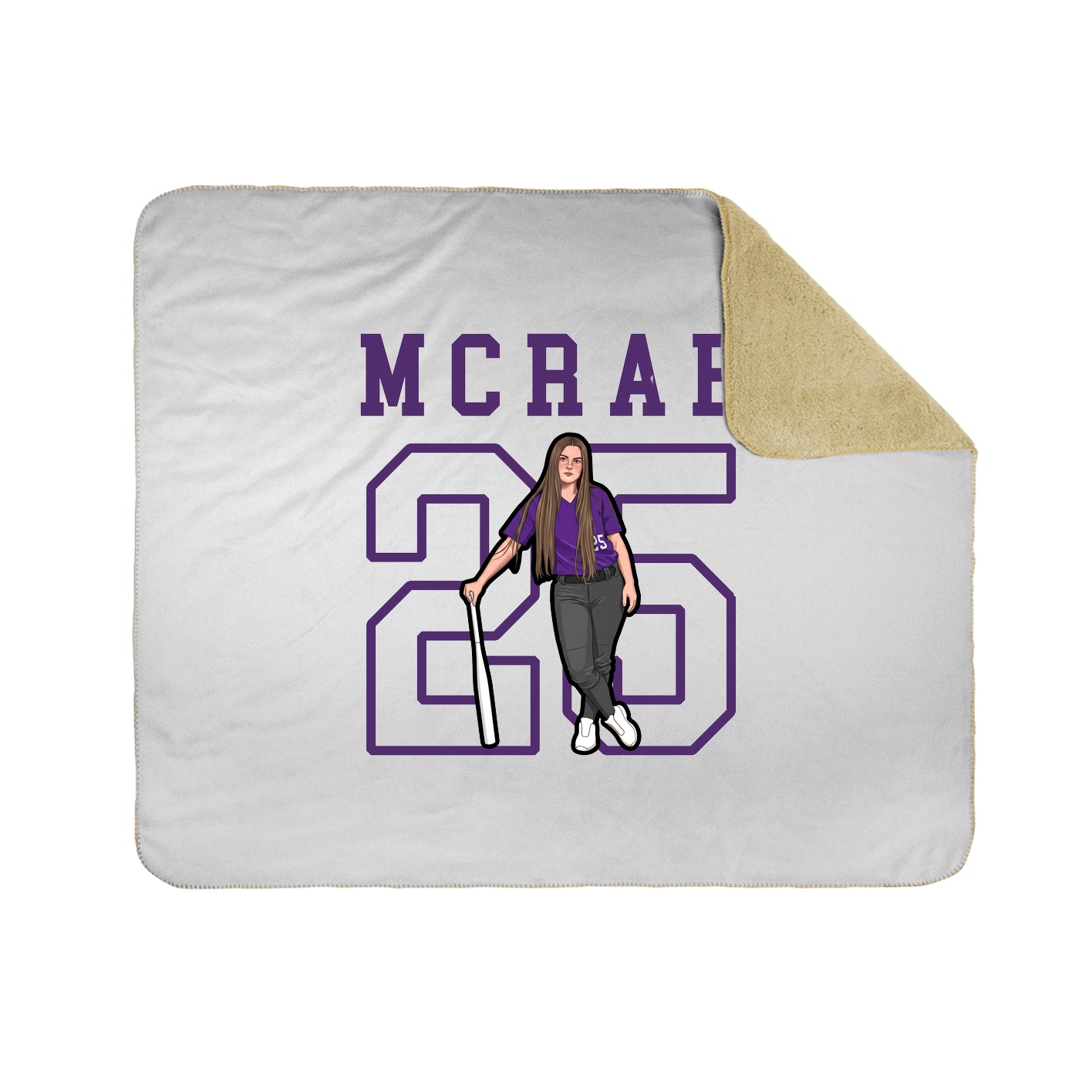 Throw Blanket — Shirsey in White