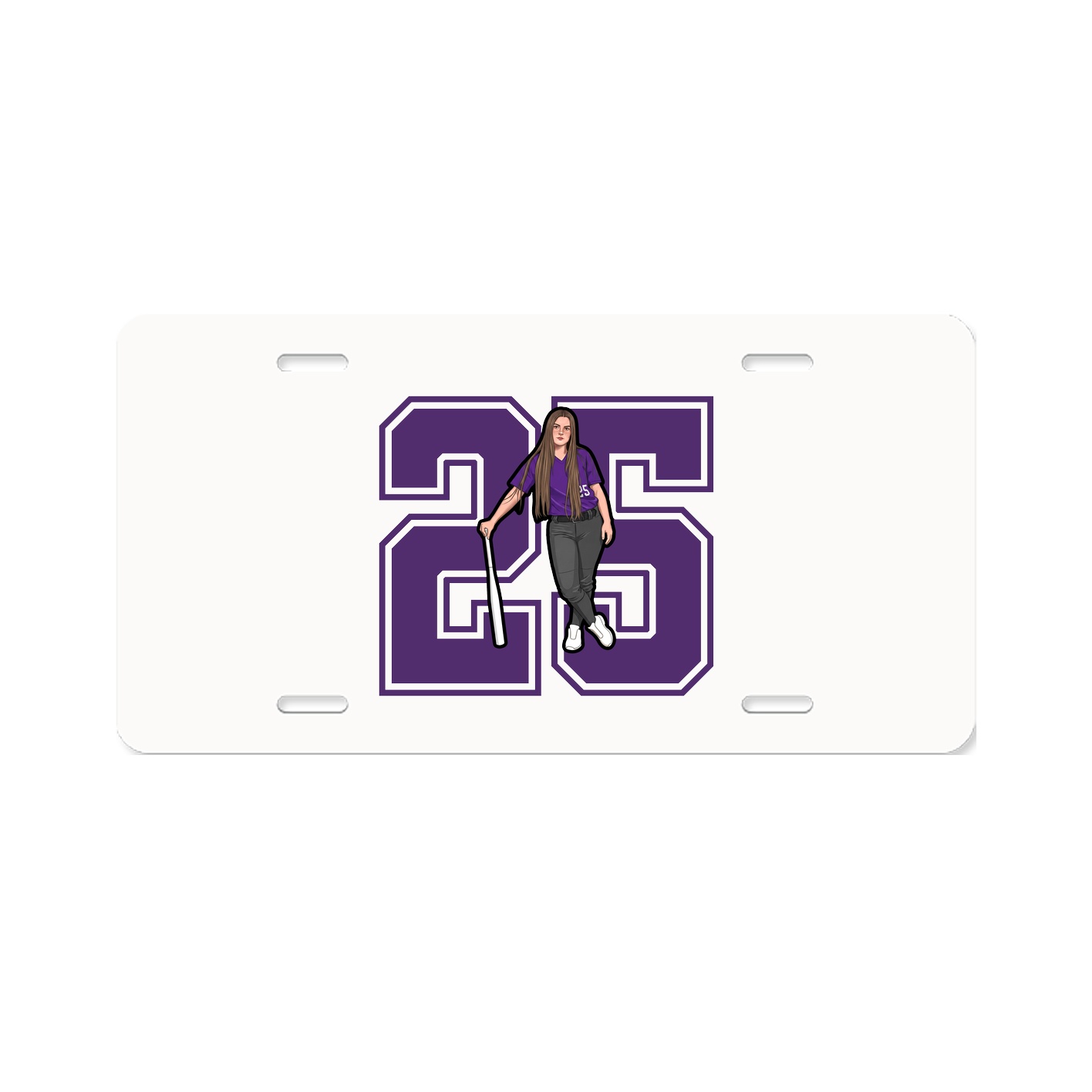 License Plate — Number in Classic