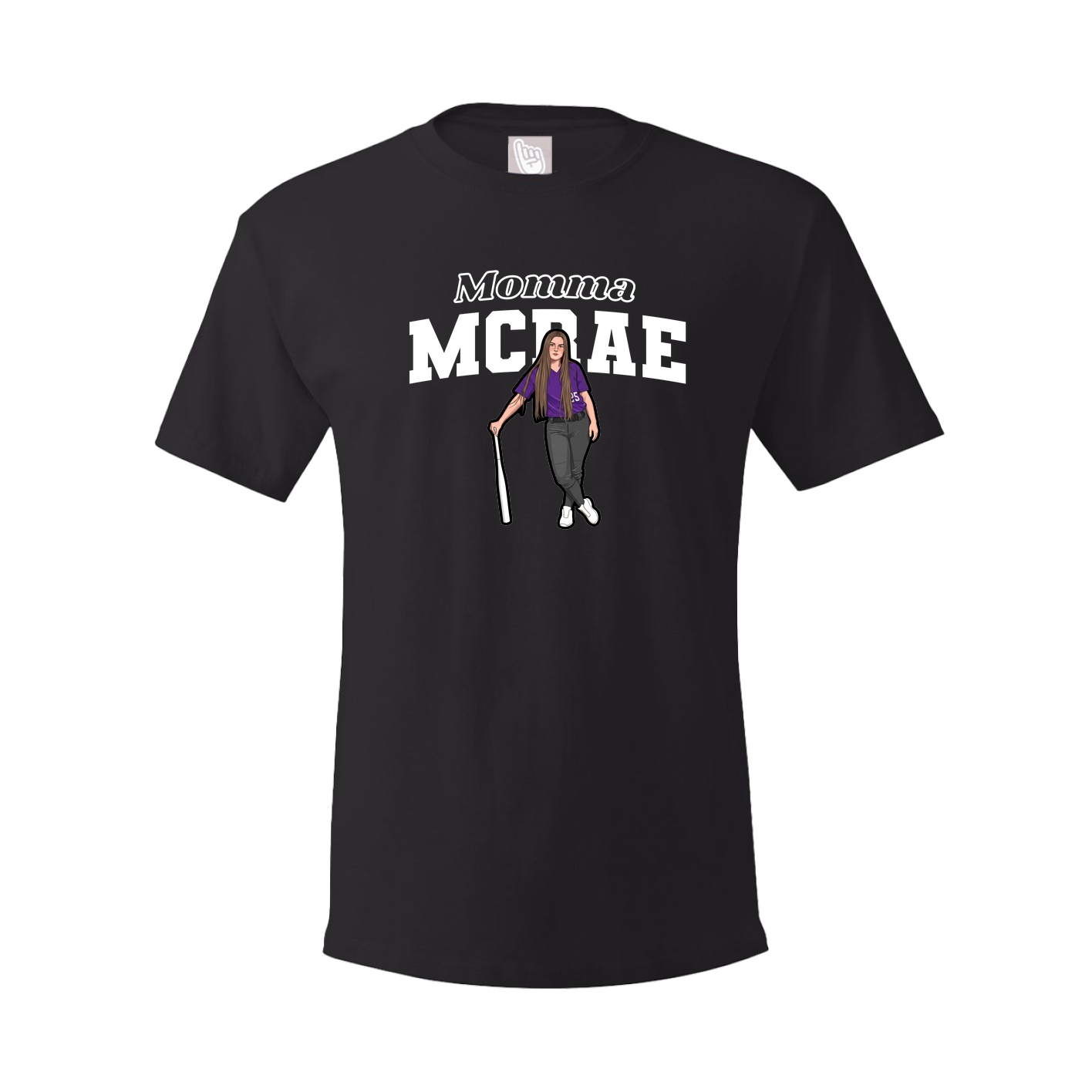 Youth Tee — Mothers Day Block in Black