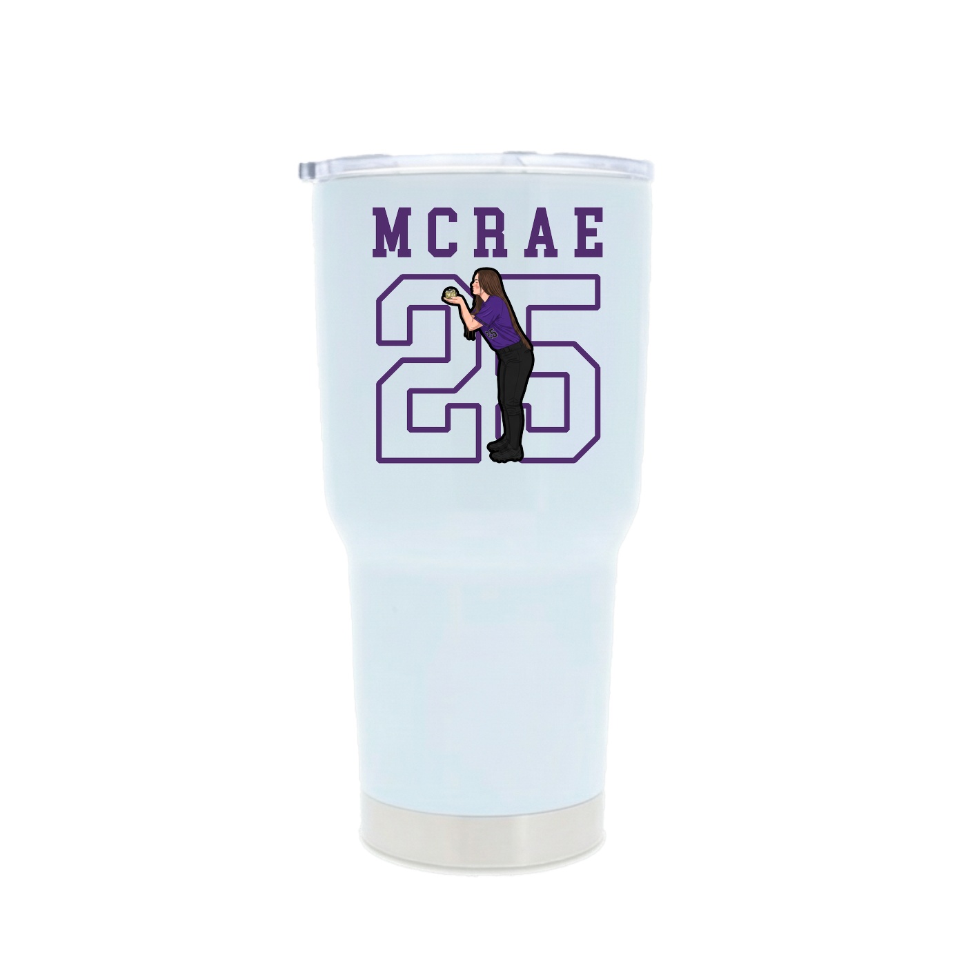 30oz Stainless Steel Tumbler — Shirsey in White