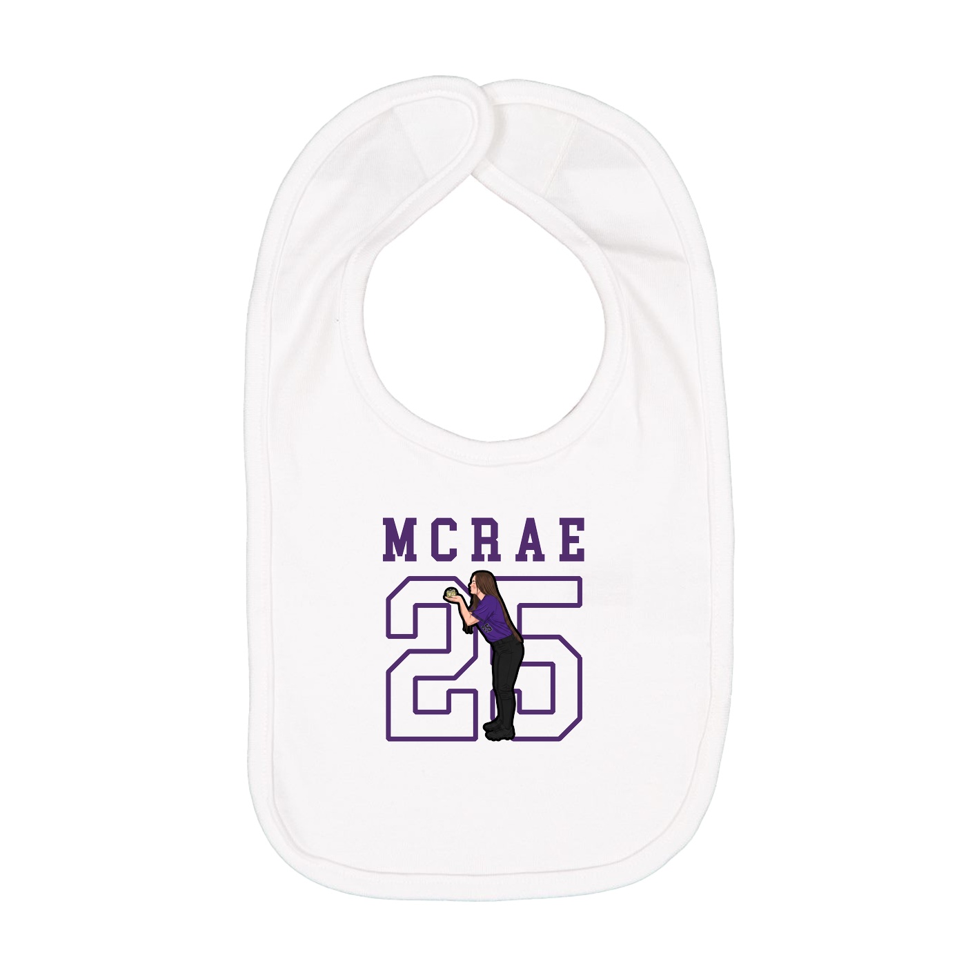 Infant Bib — Shirsey in White