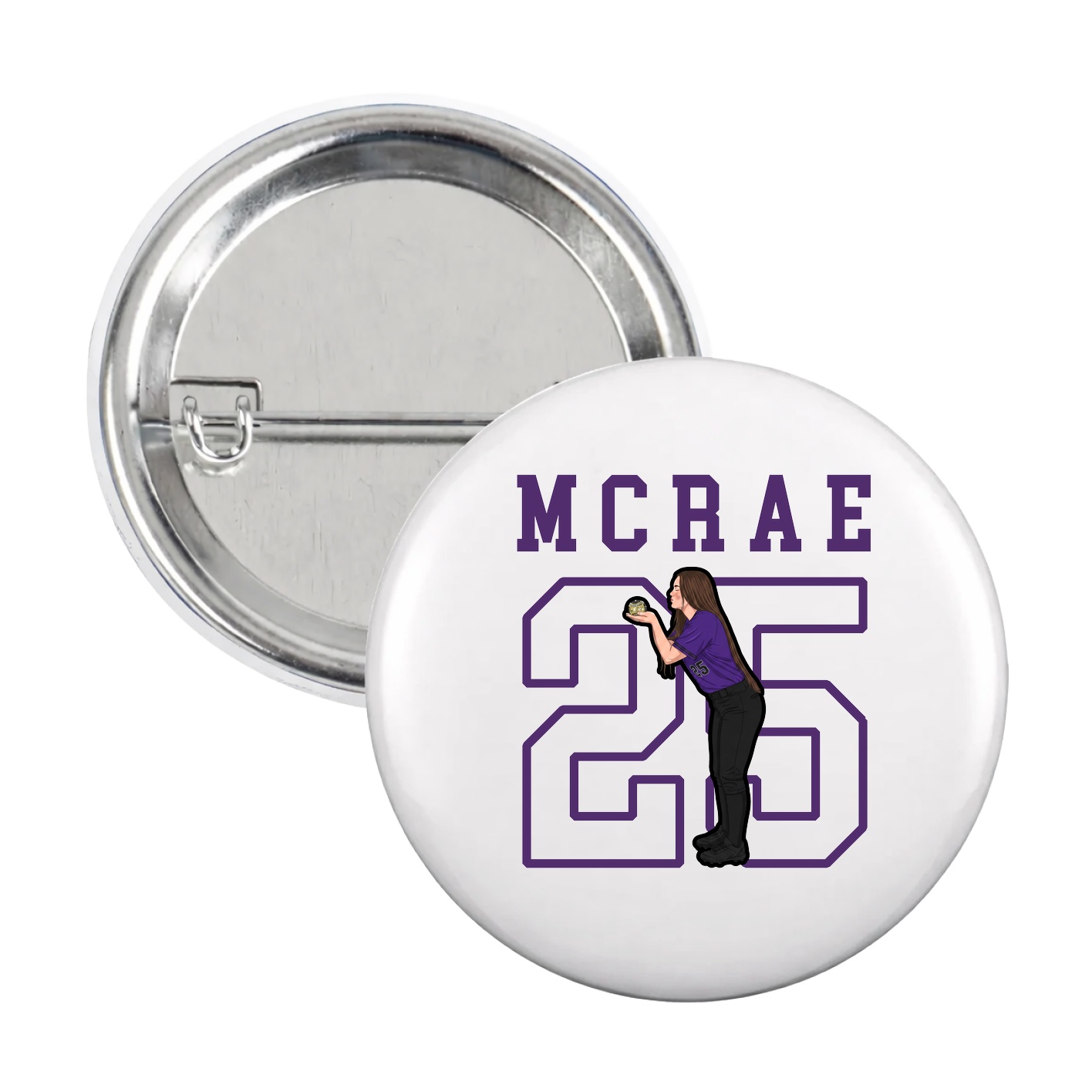 Game Day Button — Shirsey in White