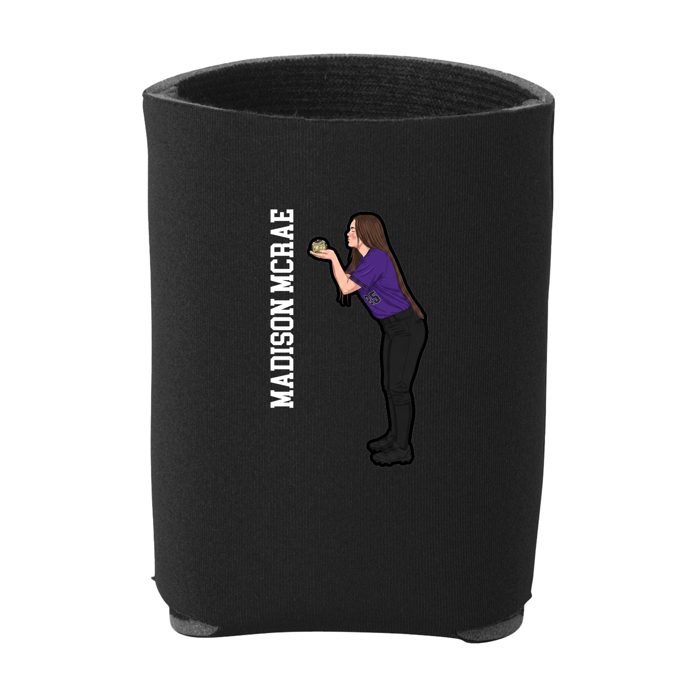 Can Holder — Name Vertical in Black