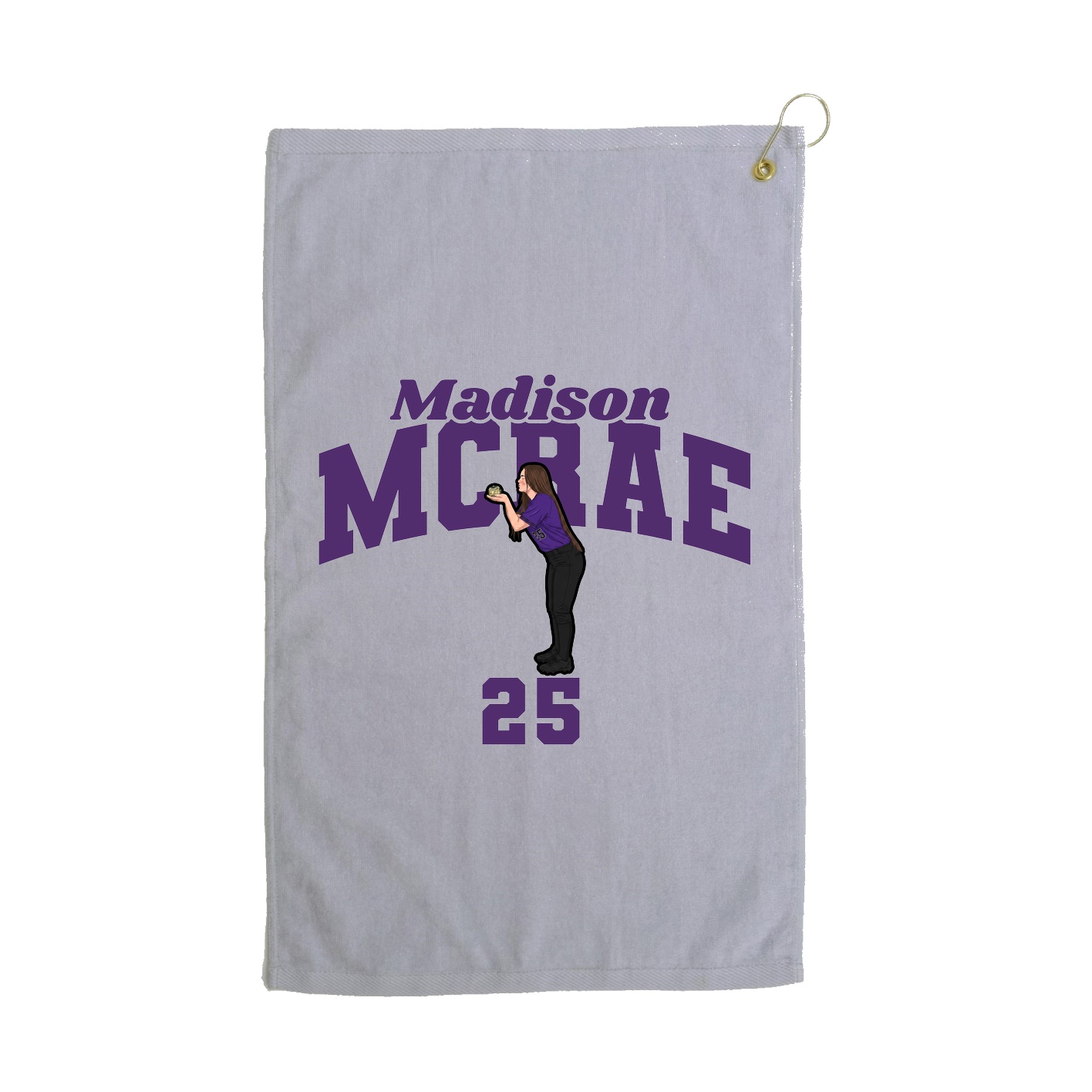 Golf Towel — Signature Arch in Grey