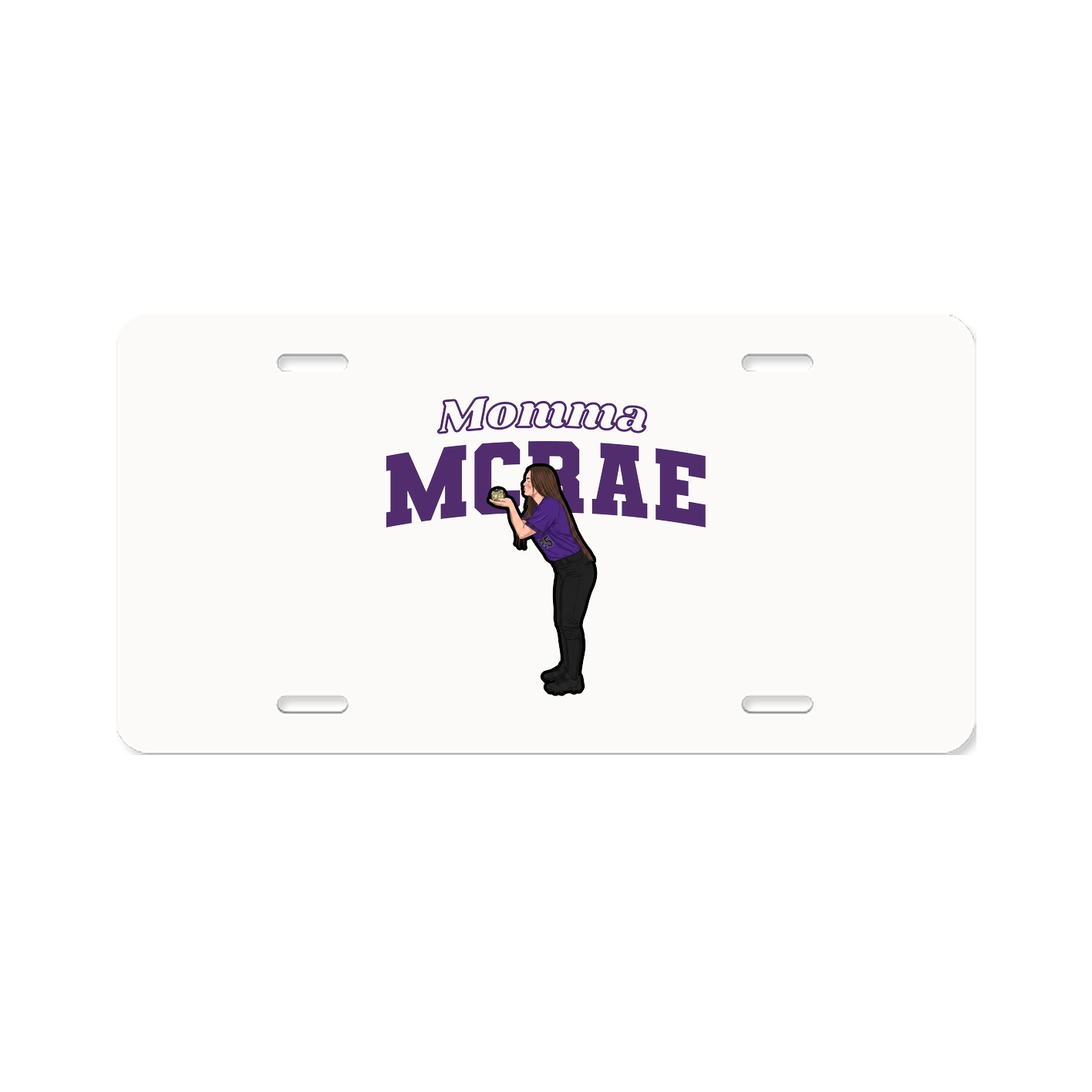 License Plate — Mothers Day Block in Classic