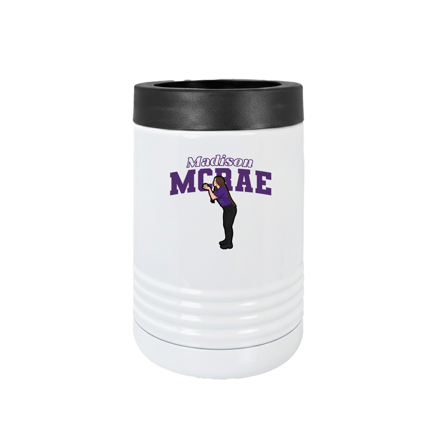 Beverage Holder — Name Arch in White