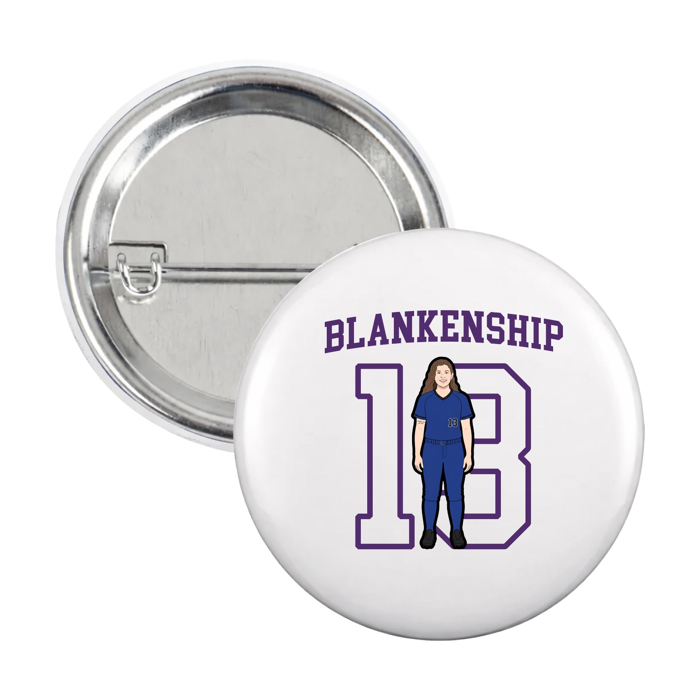 Game Day Button — Shirsey in White