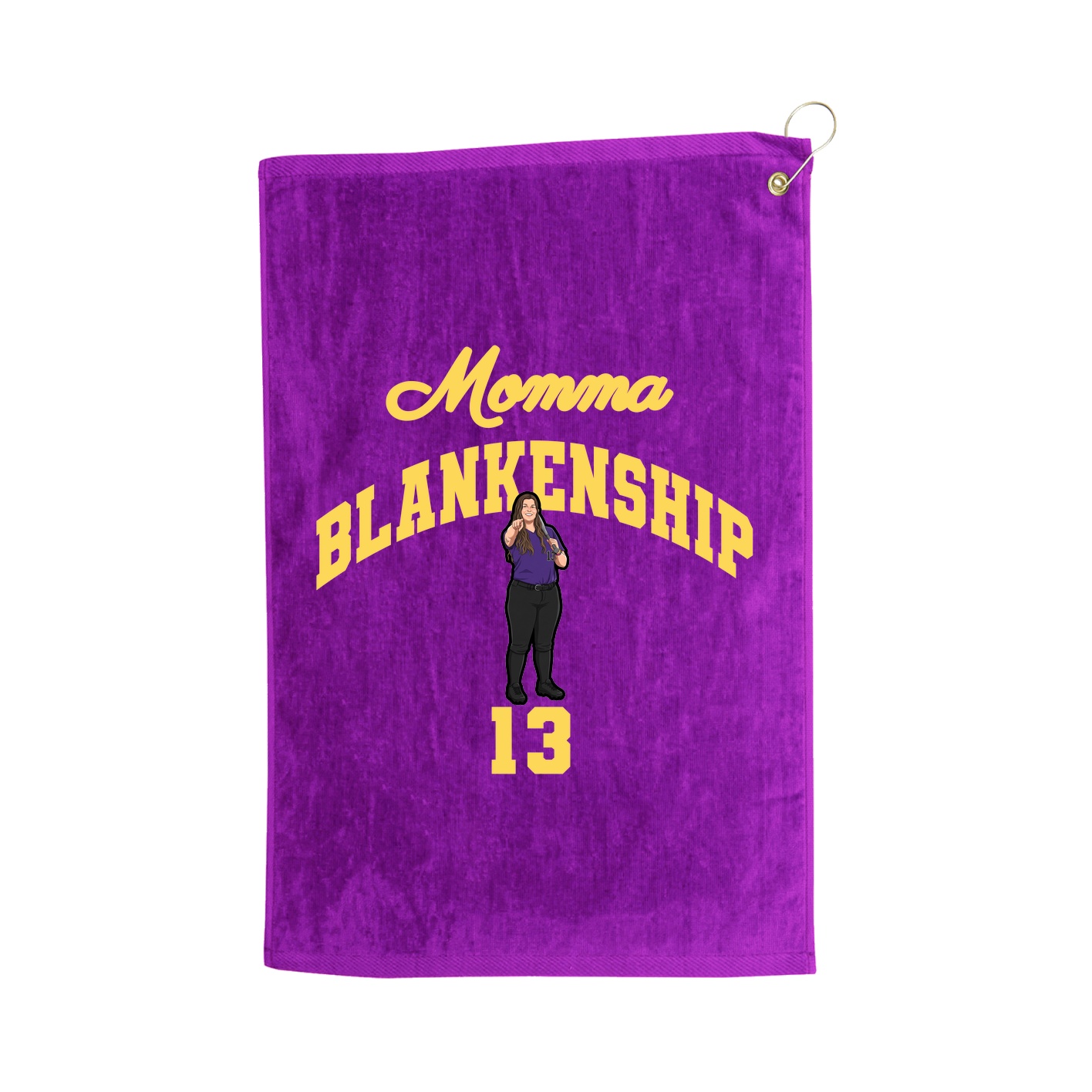 Golf Towel — Mothers Day Arch in Purple