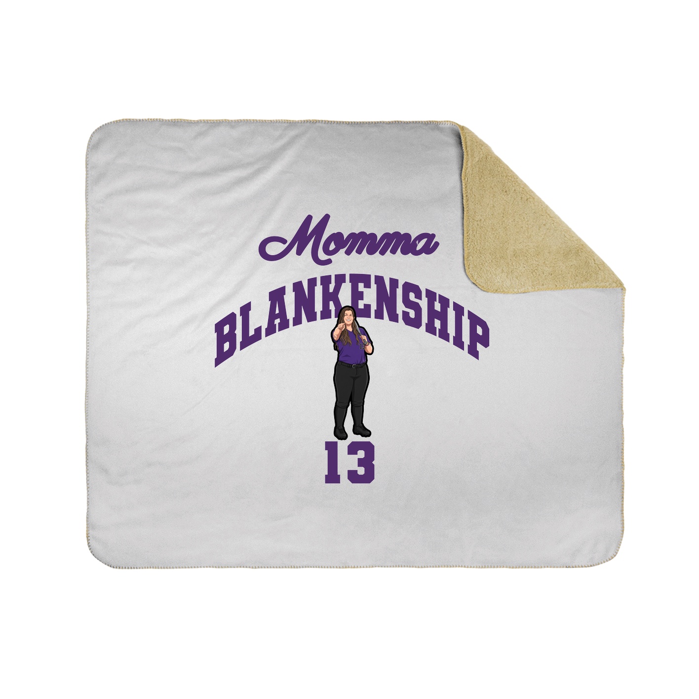 Throw Blanket — Mothers Day Arch in White