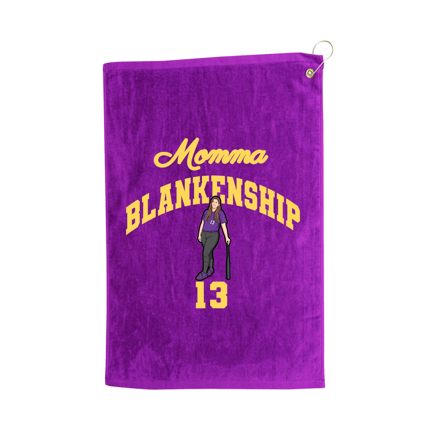 Golf Towel — Mothers Day Arch in Purple