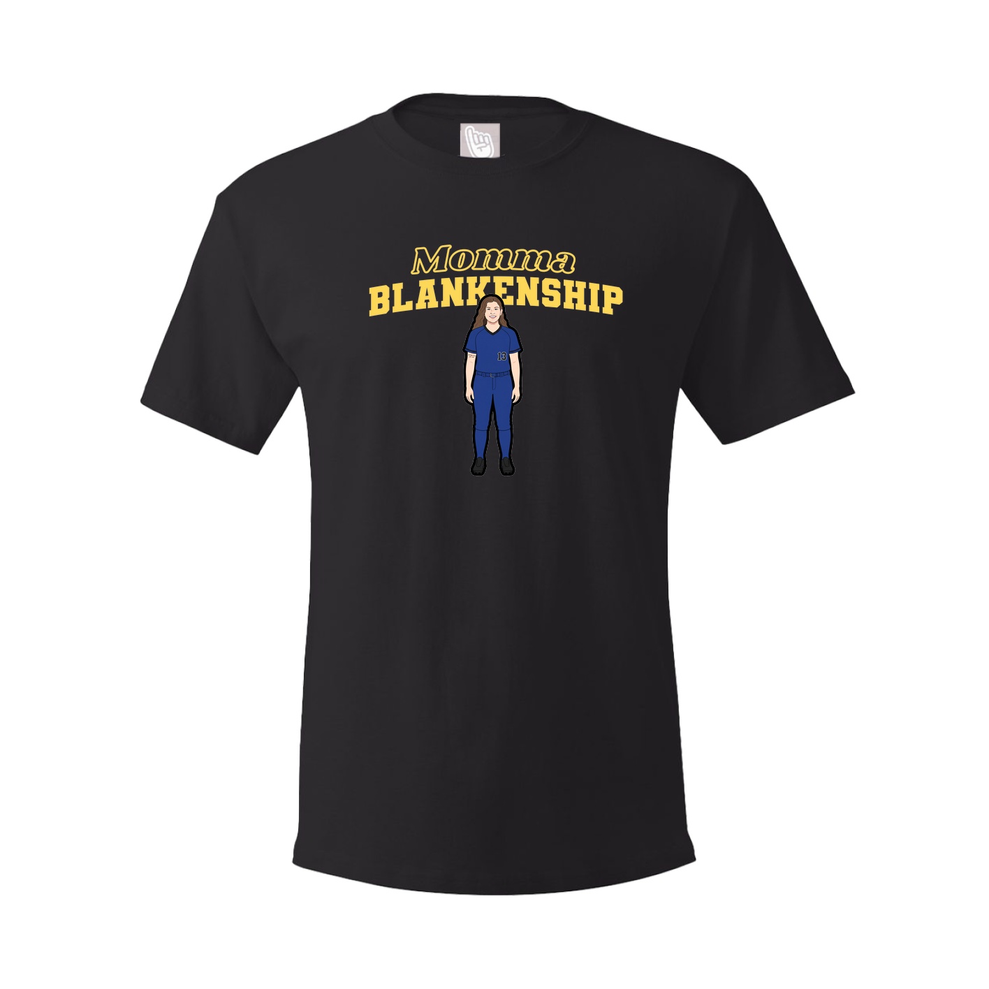 Youth Tee — Mothers Day Block in Black