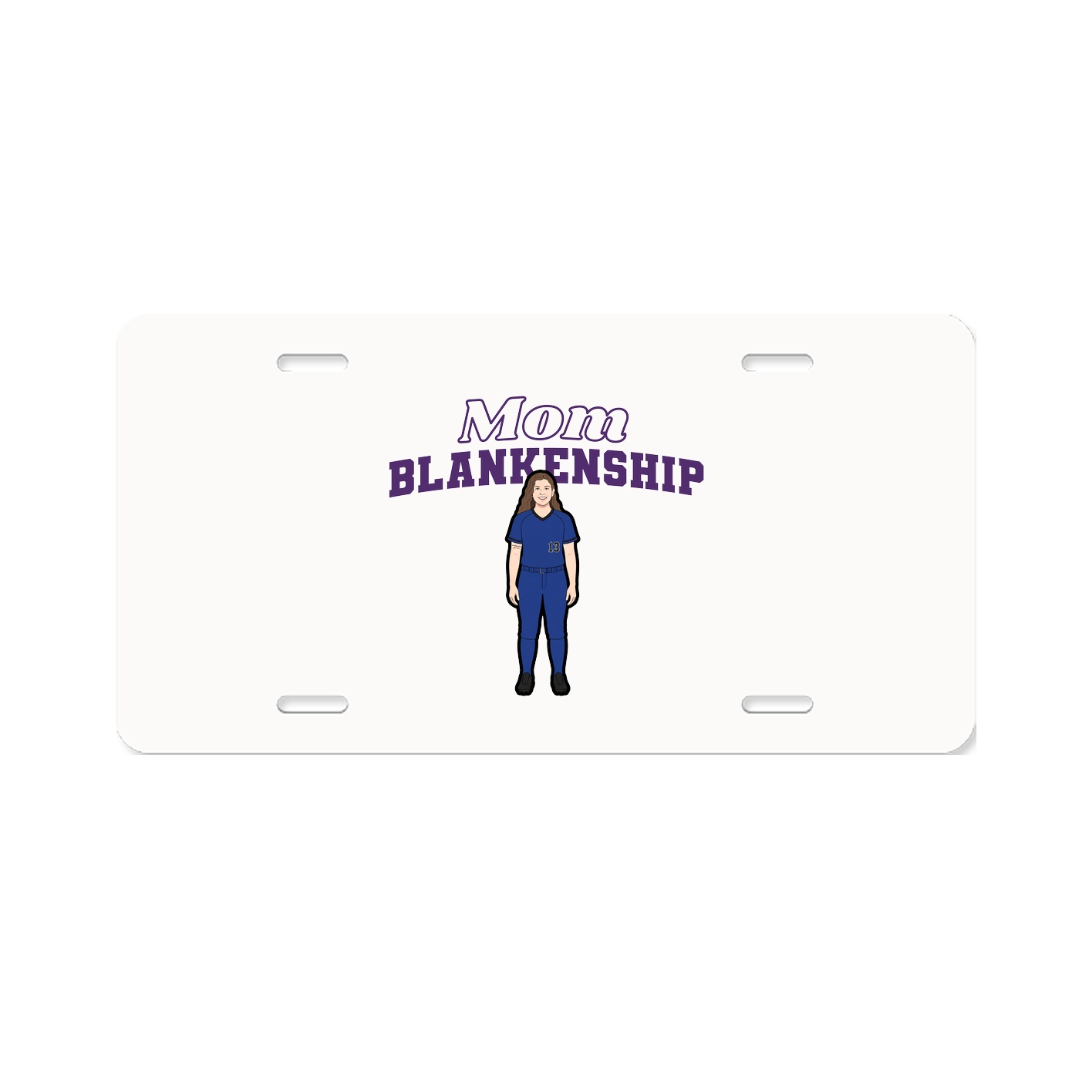 License Plate — Mothers Day Block in Classic
