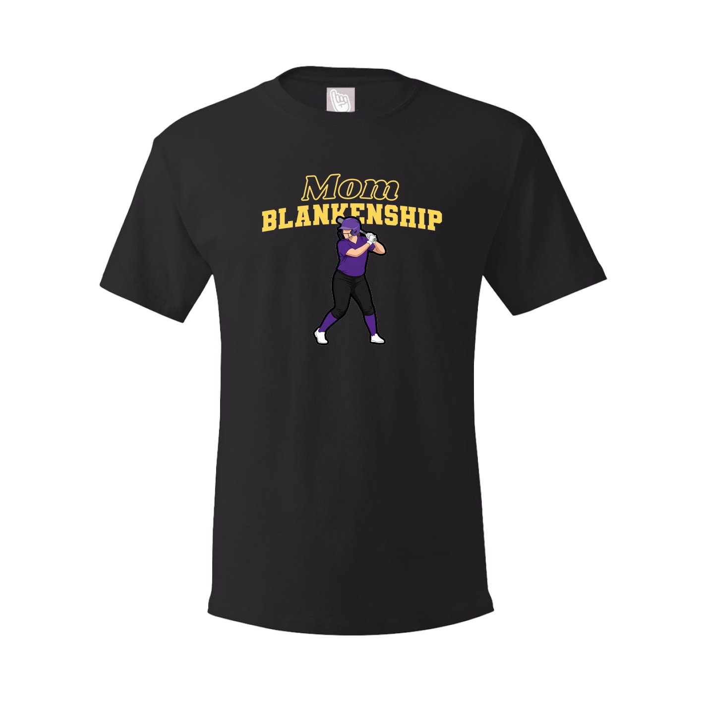 Youth Tee — Mothers Day Block in Black