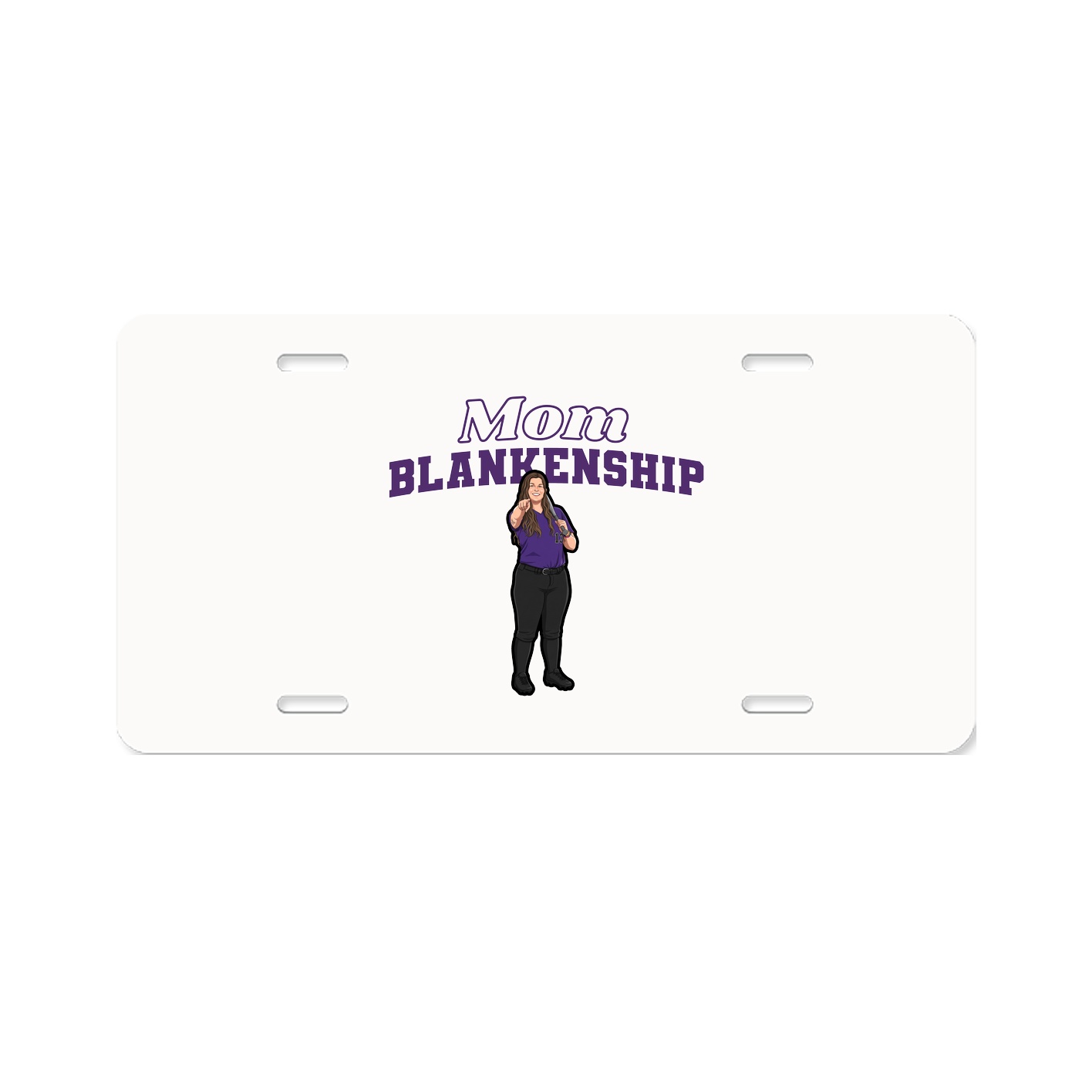 License Plate — Mothers Day Block in Classic