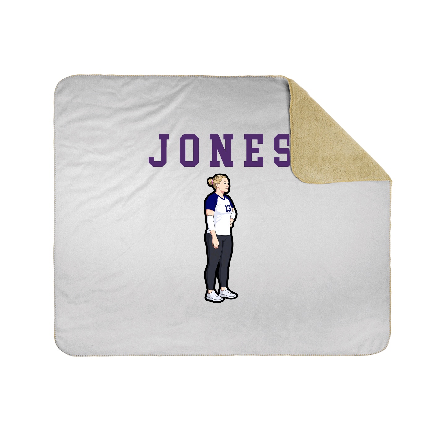 Throw Blanket — Shirsey in White