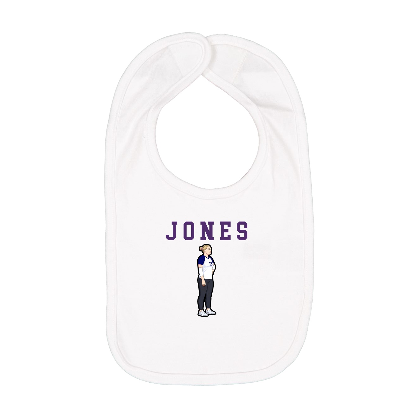 Infant Bib — Shirsey in White