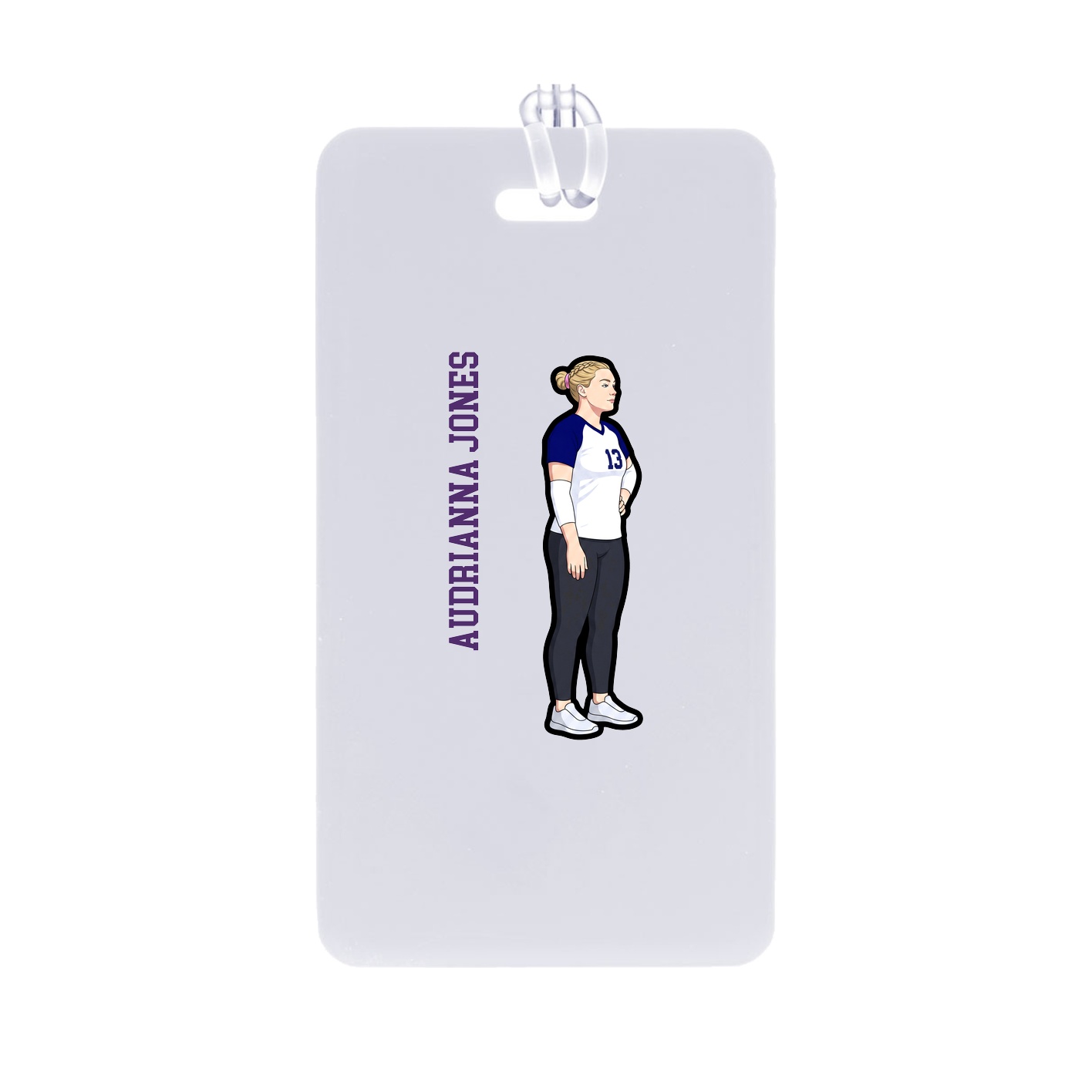 Bag Tag — Name Vertical in Classic