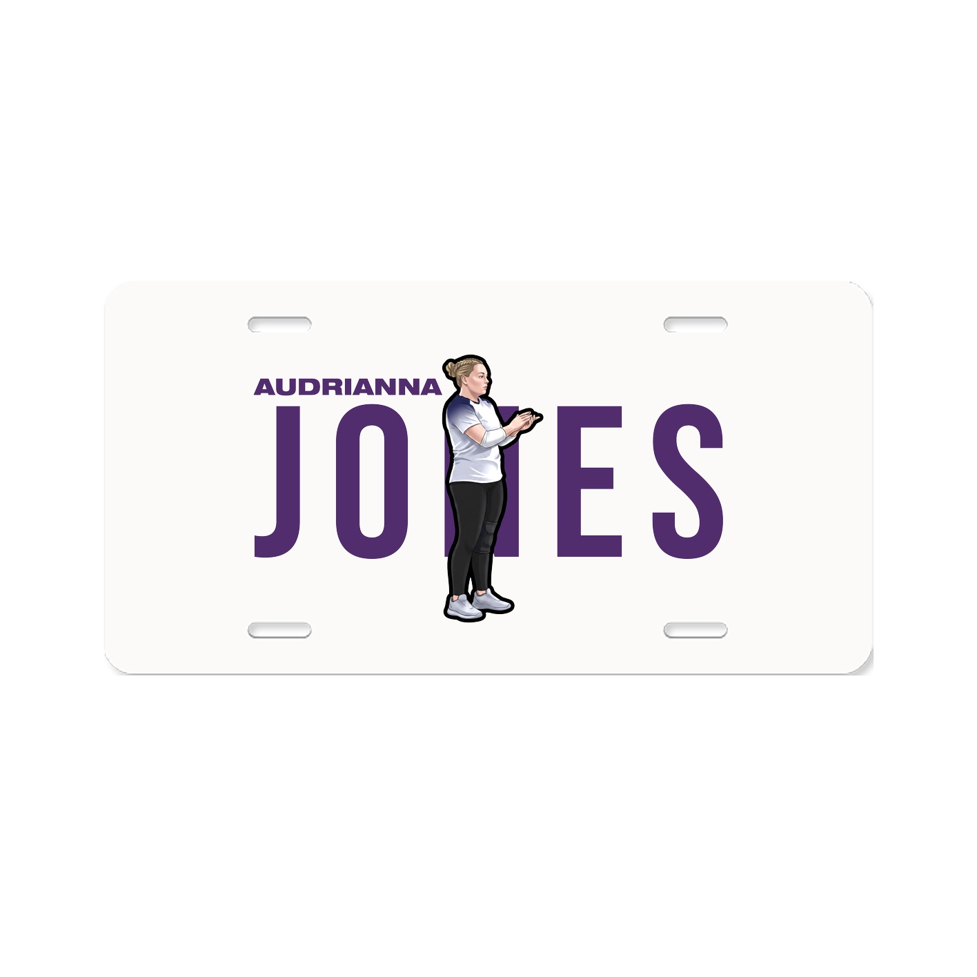 License Plate — Player Name in Classic