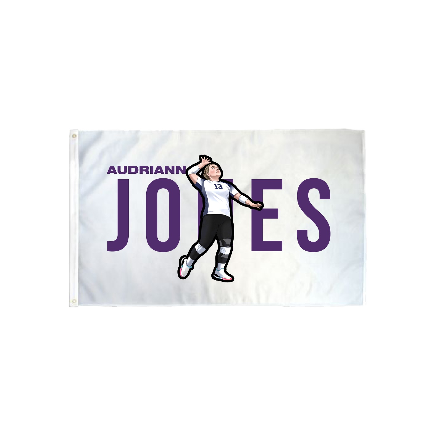 3x5 Flag — Player Name in Classic
