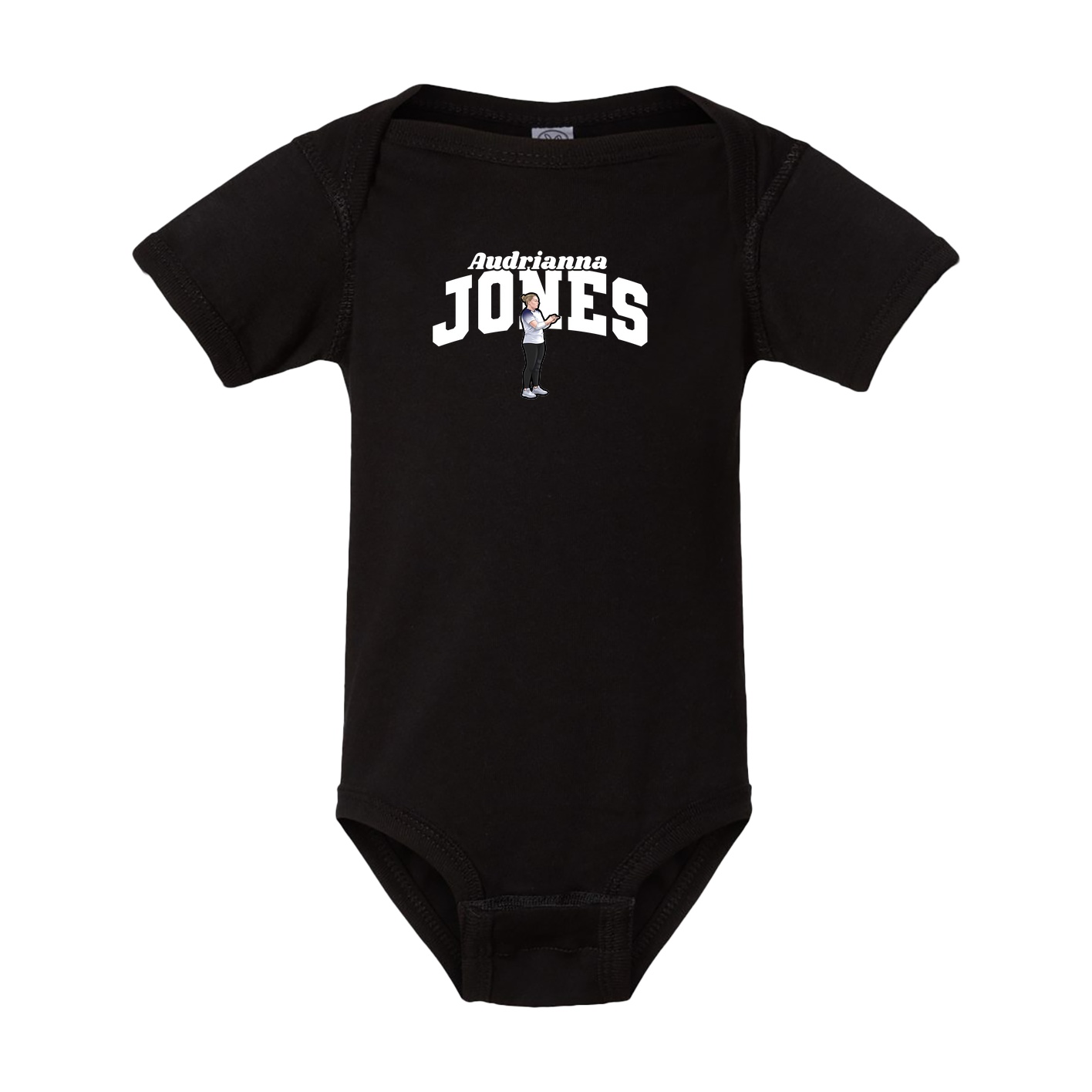 Baby Onesie — Signature Arch in Black
