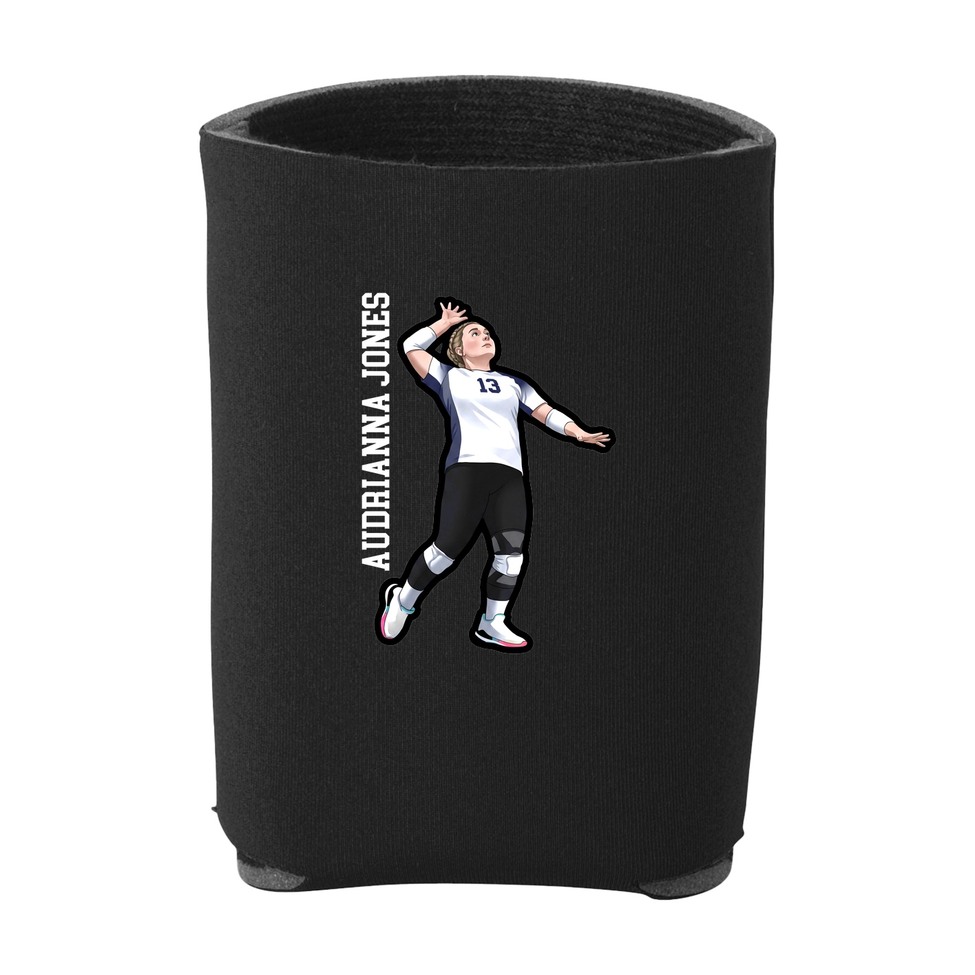 Can Holder — Name Vertical in Black