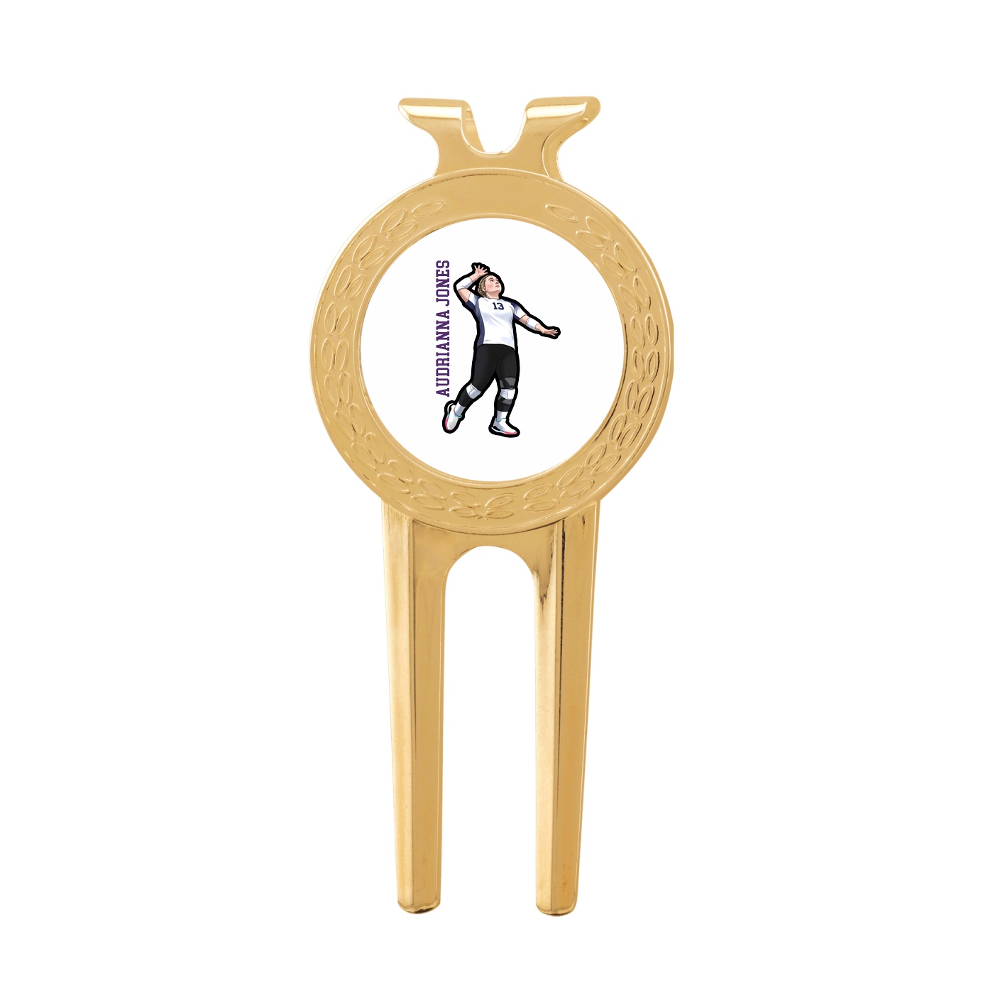 Divot Tool with Ball Marker — Name Vertical in Classic
