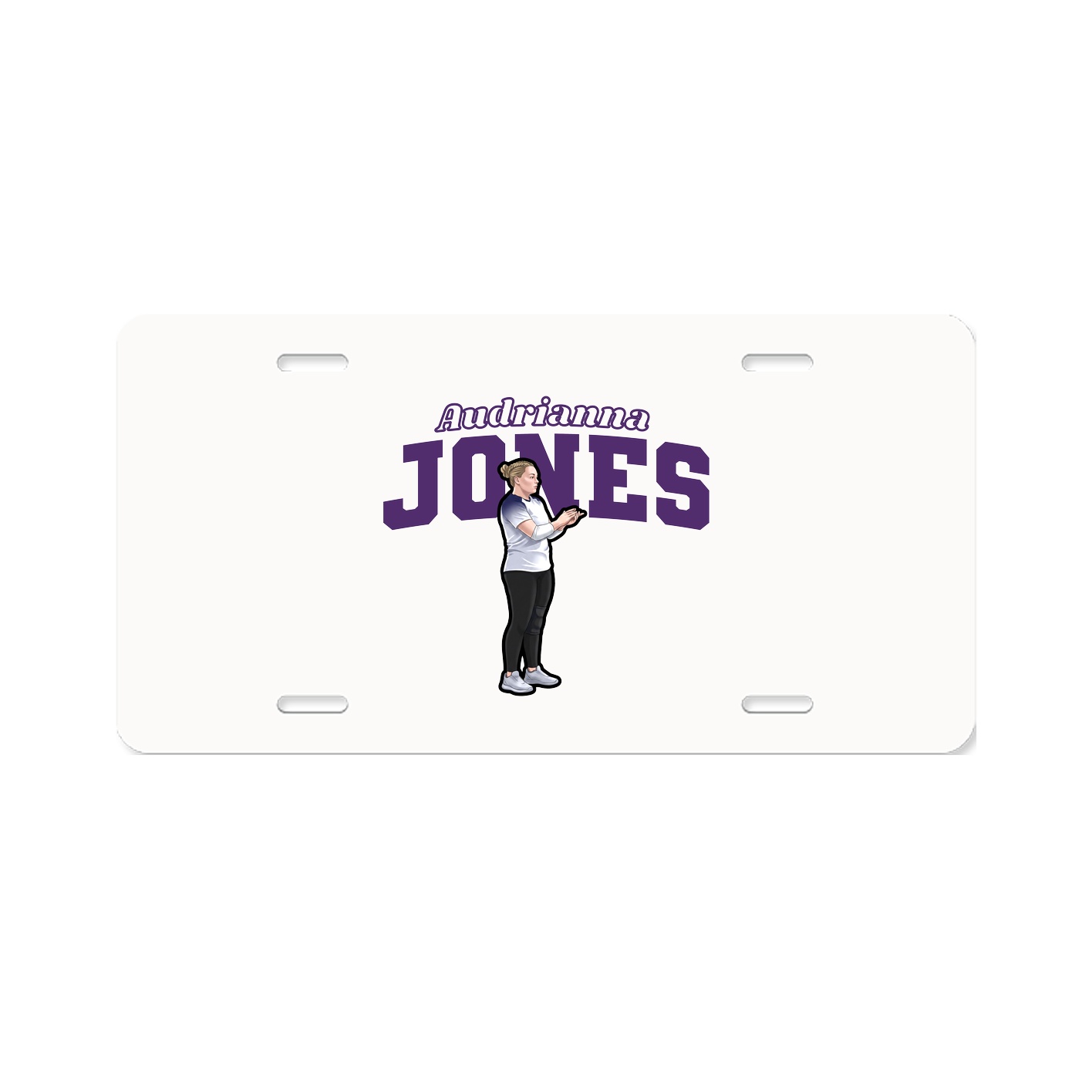 License Plate — Name Arch in Classic