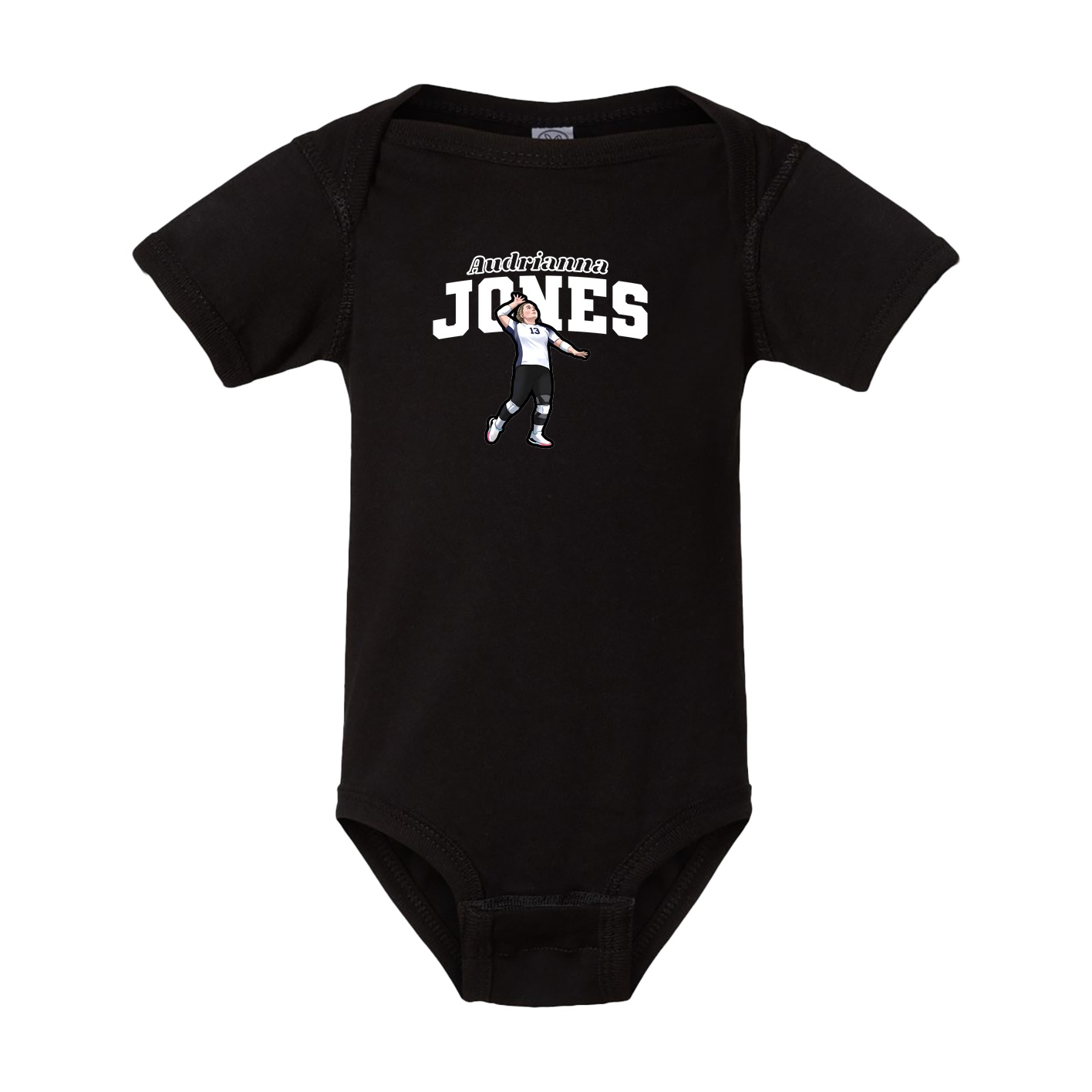 Baby Onesie — Name Arch in Black