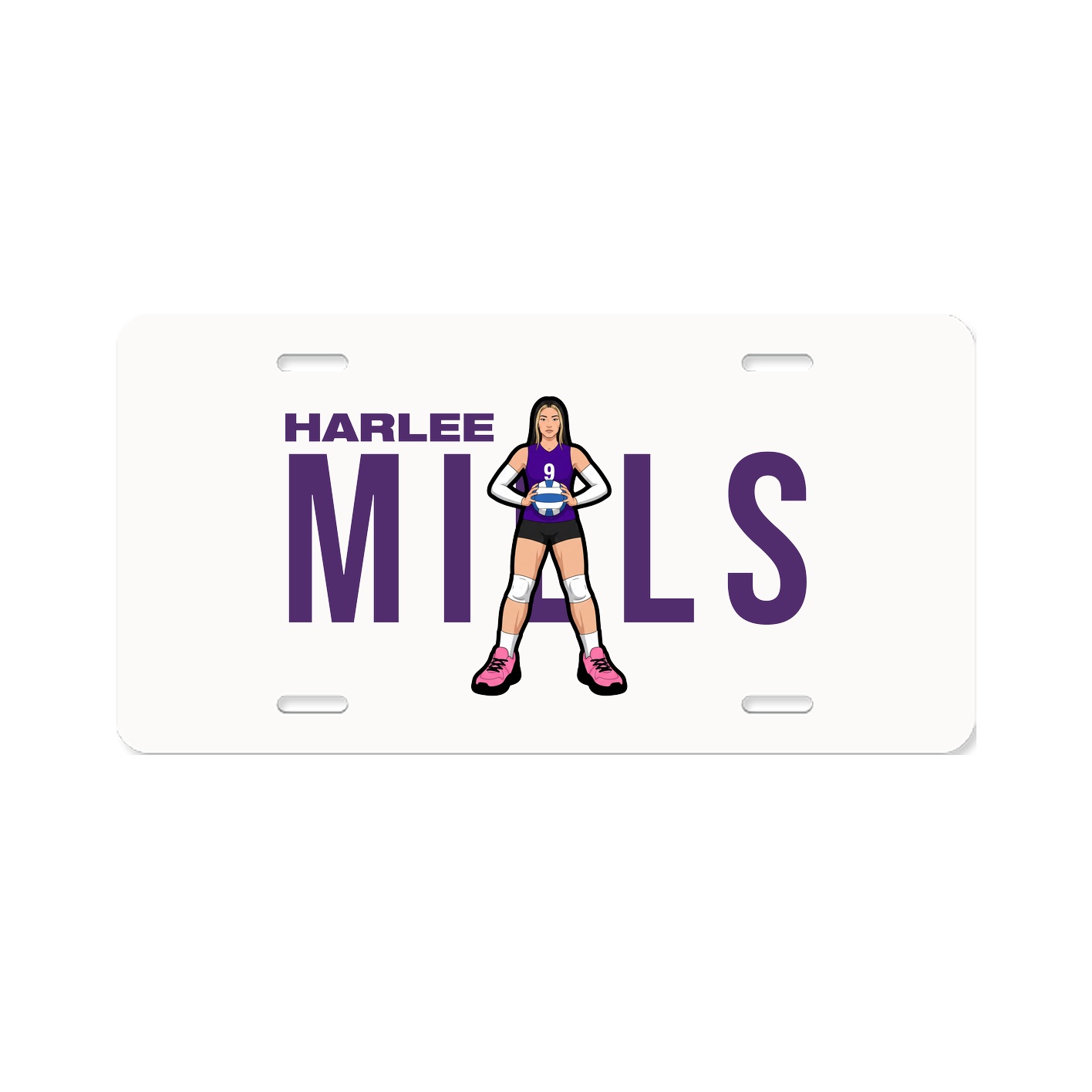 License Plate — Player Name in Classic