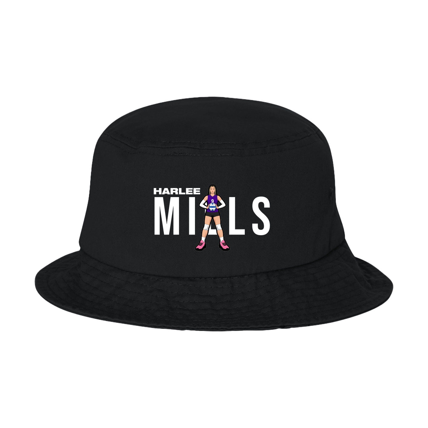 Bucket Cap — Player Name in Black