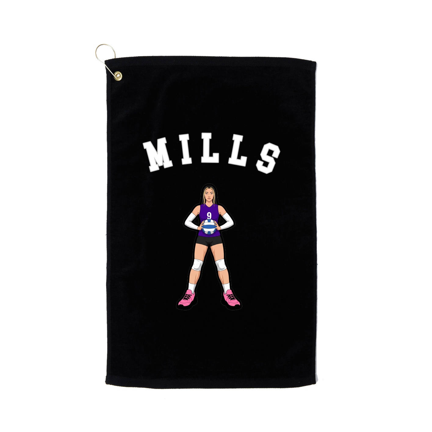 Golf Towel — Shirsey Arch in Black