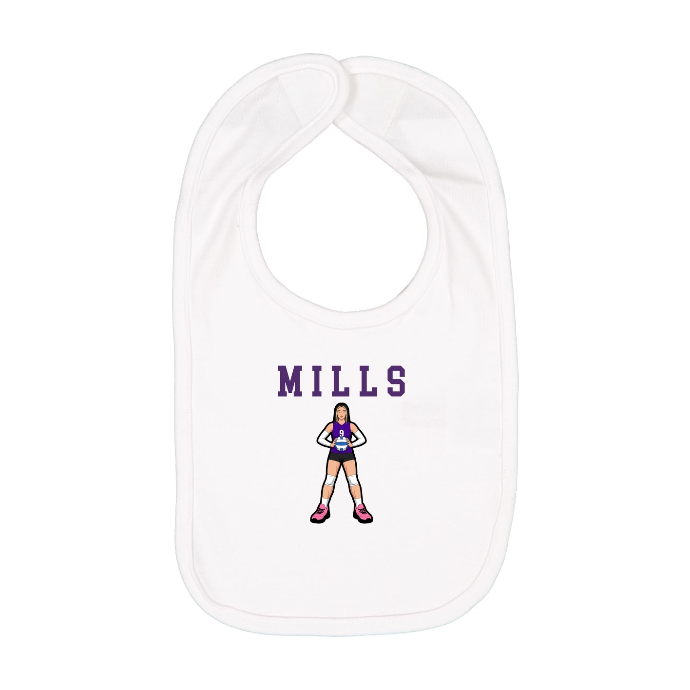 Infant Bib — Shirsey in White